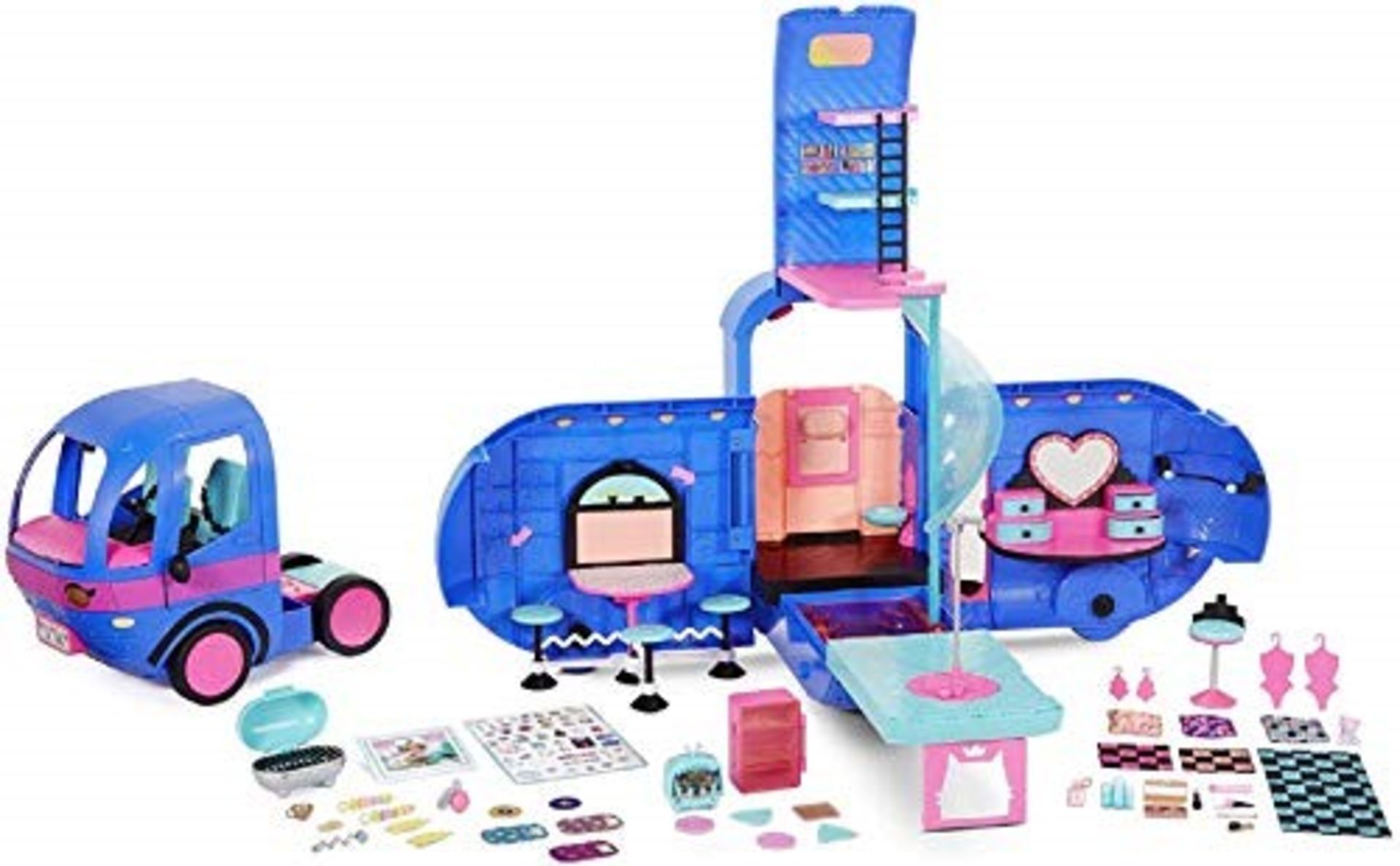 RRP £79.00 LOL Surprise 4-in-1 Glamper Fashion Camper - With 55+ Surprises, 10+ Hangout Areas and