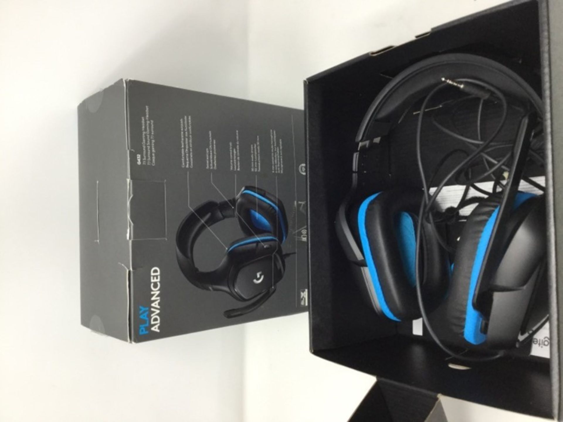RRP £59.00 Logitech G432 Wired Gaming Headset, 7.1 Surround Sound, DTS Headphone:X 2.0, 50 mm Aud - Image 2 of 2