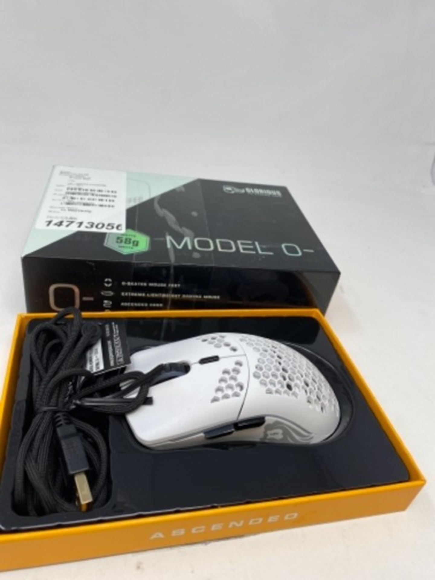 RRP £52.00 Glorious PC Gaming Race model O- Gaming-Maus - White, Matt - Image 2 of 2