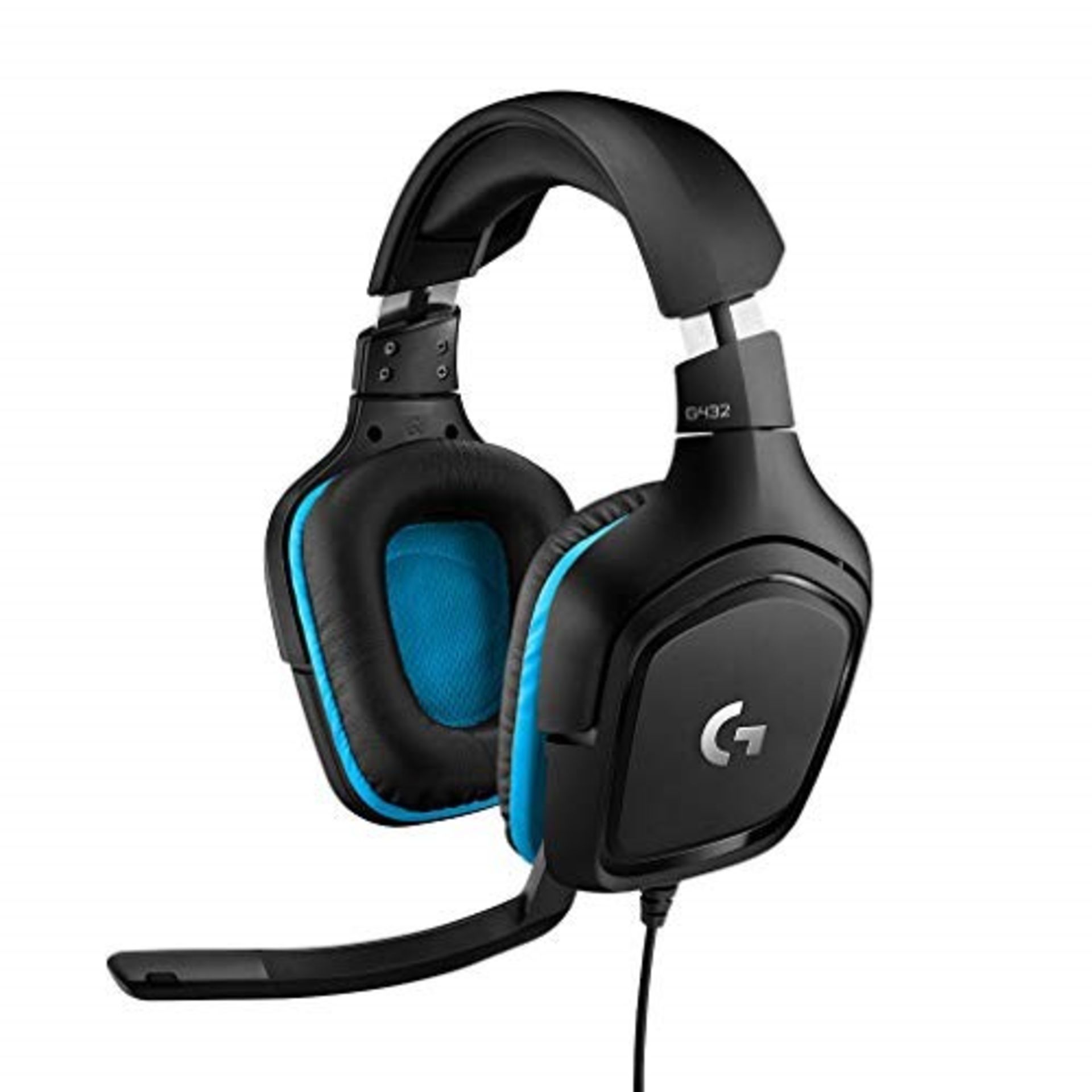 RRP £59.00 Logitech G432 Wired Gaming Headset, 7.1 Surround Sound, DTS Headphone:X 2.0, 50 mm Aud