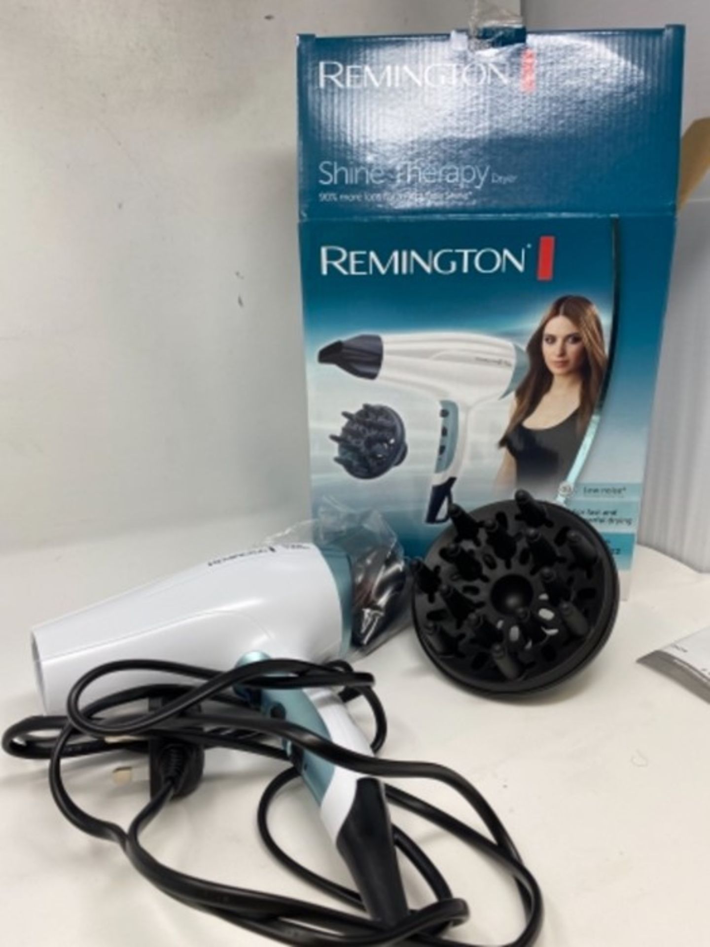 Remington Shine Therapy Hair Dryer with Power Dry and Cool Shot for a Frizz Free Shine - Image 2 of 2
