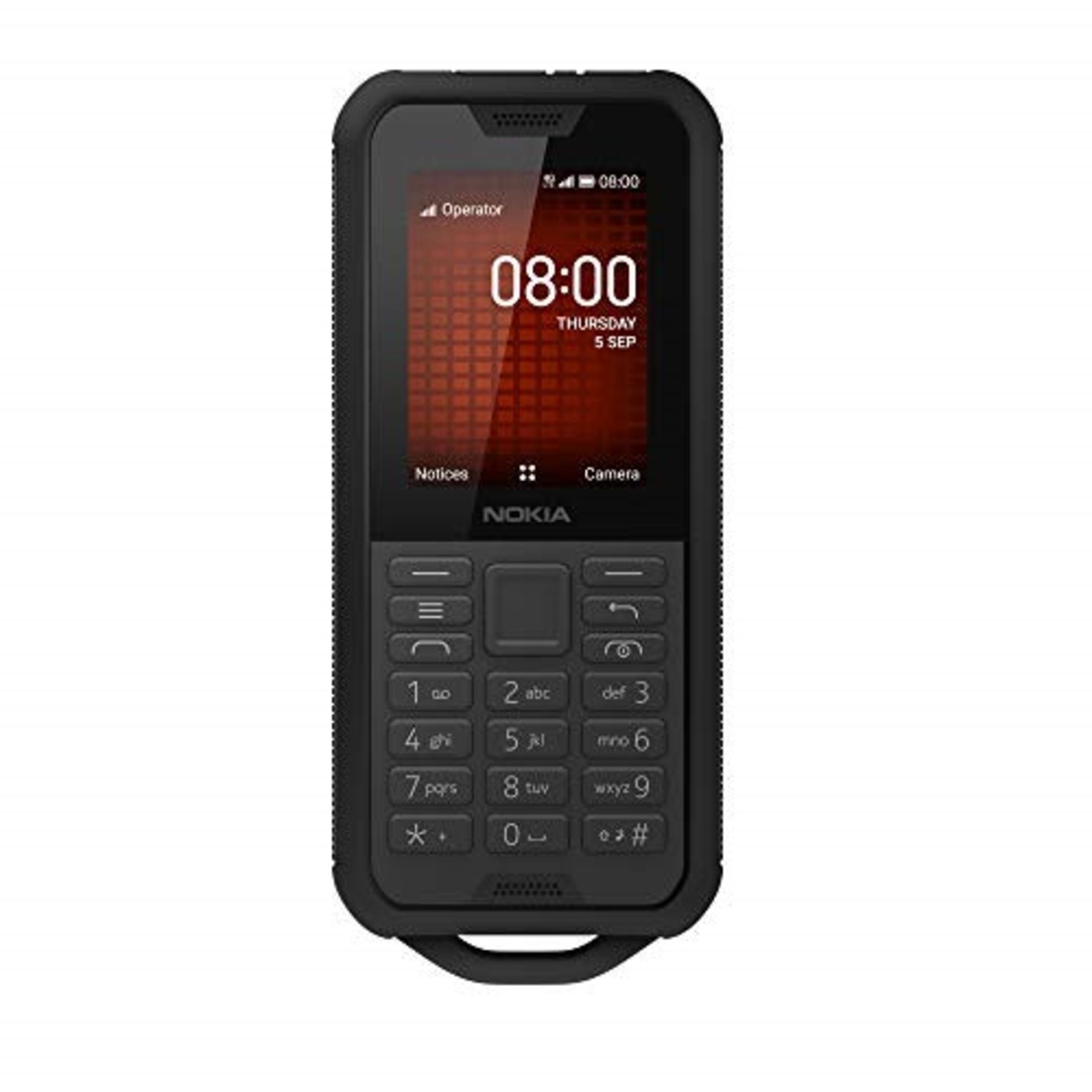 RRP £109.00 Nokia 800 Tough 2.4 Inch 4G UK SIM-Free Feature Phone with Google Assistant (Single-SI