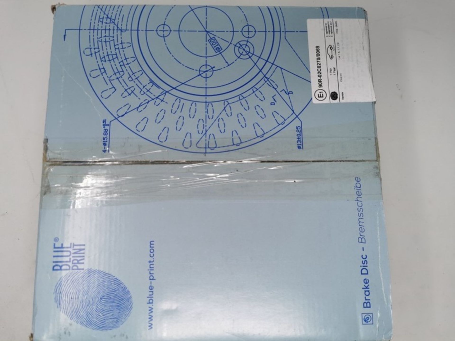 Blue Print ADH24372 Brake Disc Set (2 Brake Disc) rear, full, No. of Holes 5 - Image 2 of 2