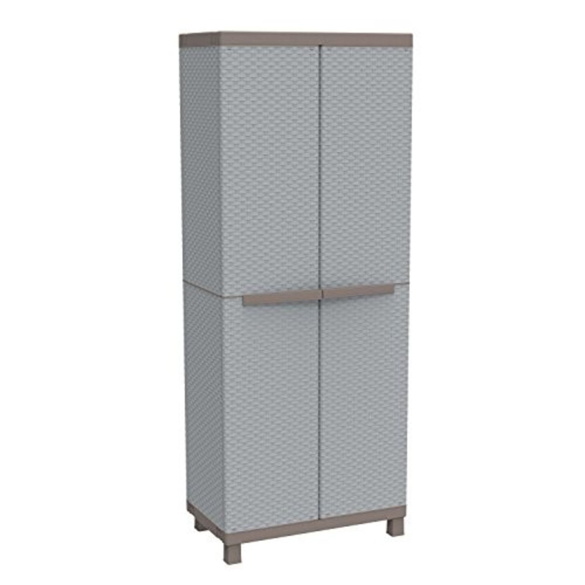 RRP £92.00 Terry 1102813, C-Rattan 3680, 2-Door Cabinet with Vertical Division and 3 Shelves. Max