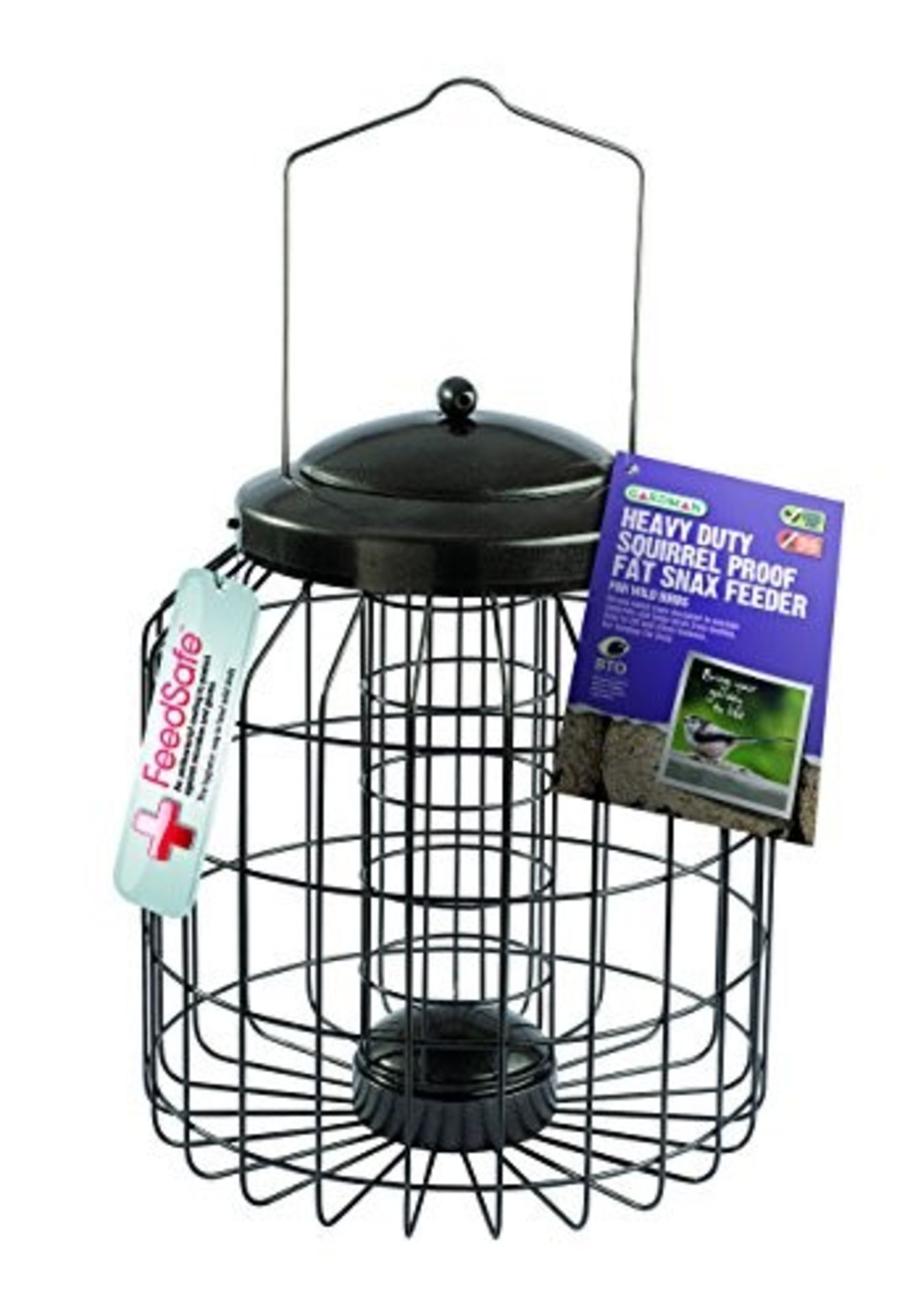 Gardman Heavy Duty Squirrel Proof Fat Snax Bird Feeder, Natural, A01822