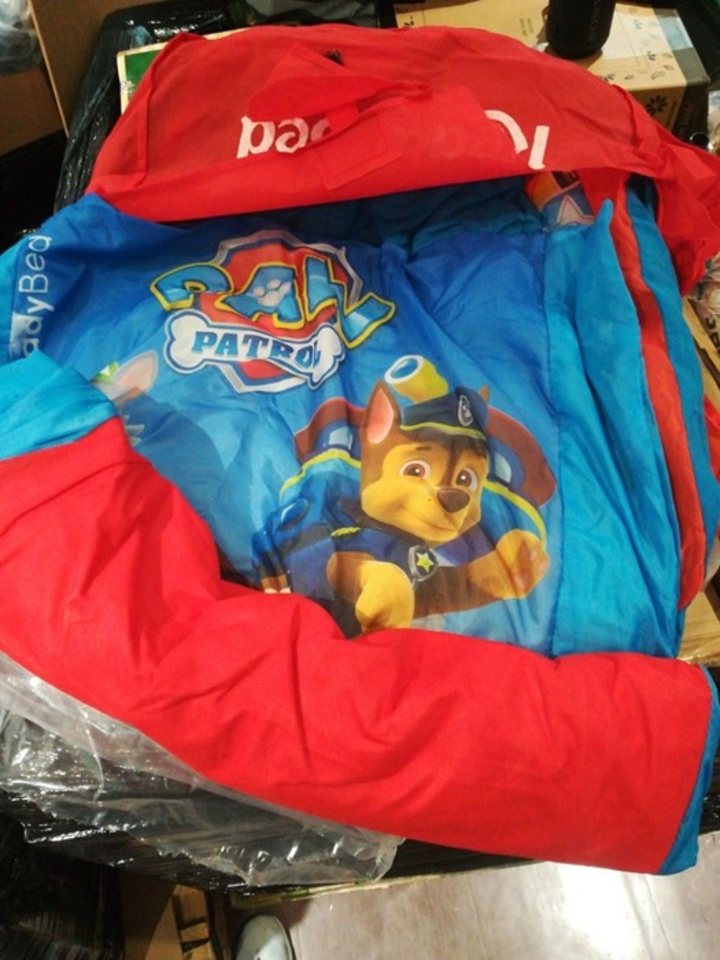 Readybed Paw Patrol Airbed and Sleeping Bag in One, Fabric, Blue, 130x61x23 cm - Image 2 of 2