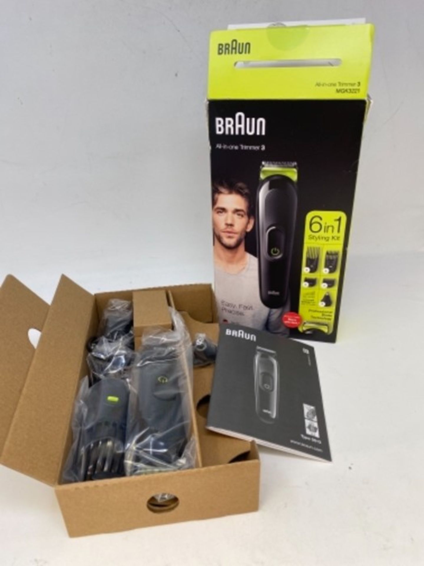 Braun 6-in-1 All-in-one Trimmer 3 MGK3221, Beard Trimmer for Men, Hair Clipper and Fac - Image 2 of 2