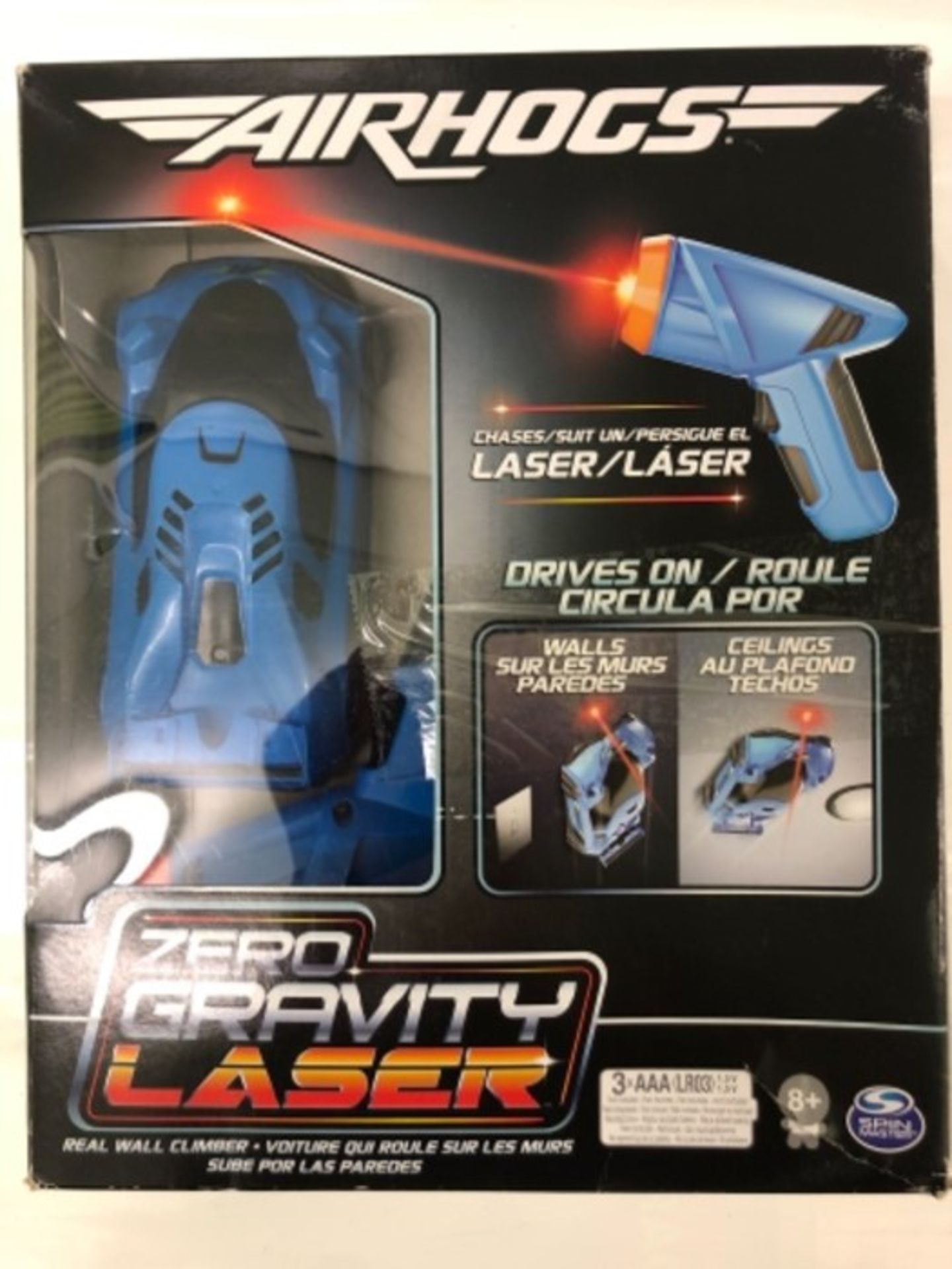 Air Hogs Zero Gravity Laser, Laser-Guided Real Wall-Climbing Race Car, Blue - Image 2 of 3