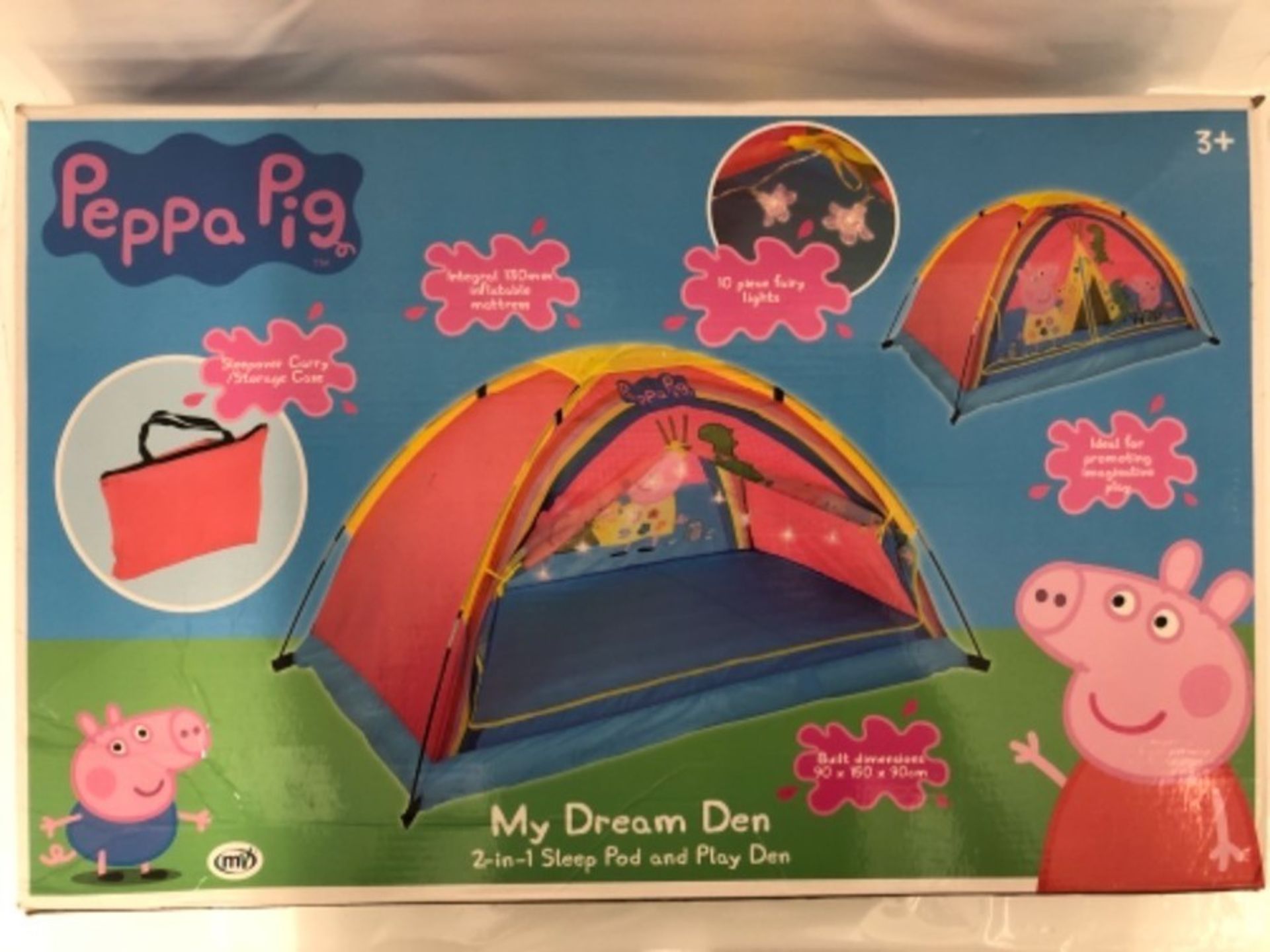 Peppa Pig M009722 Dream Den Tent, Multi - Image 2 of 3