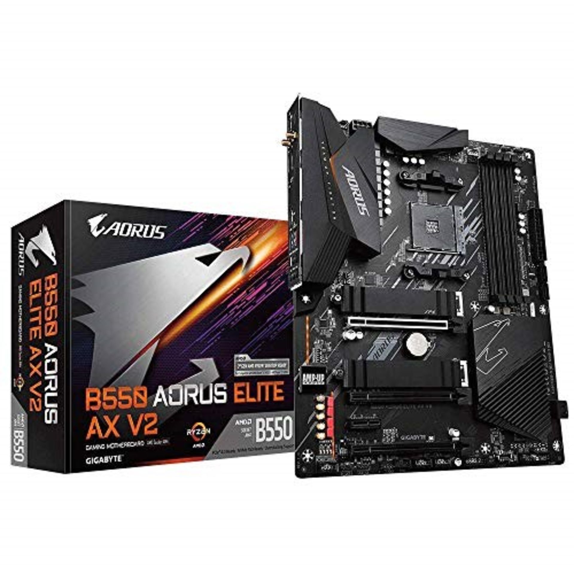 RRP £149.00 Gigabyte B550 AORUS ELITE AX V2 (Socket AM4/B550/DDR4/S-ATA 600/ATX/WiFi 6)