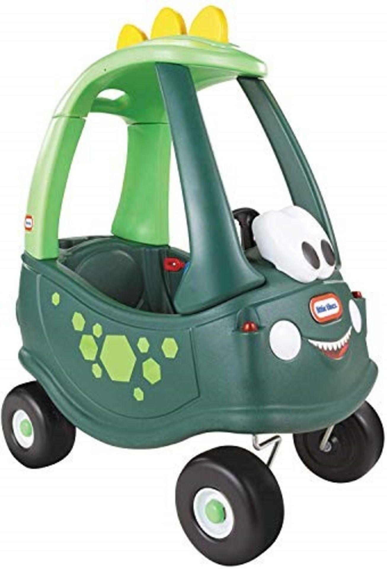 RRP £59.00 Little Tikes Dino Cozy Coupe Car - Ride-On with Real Working Horn, Clicking Ignition S