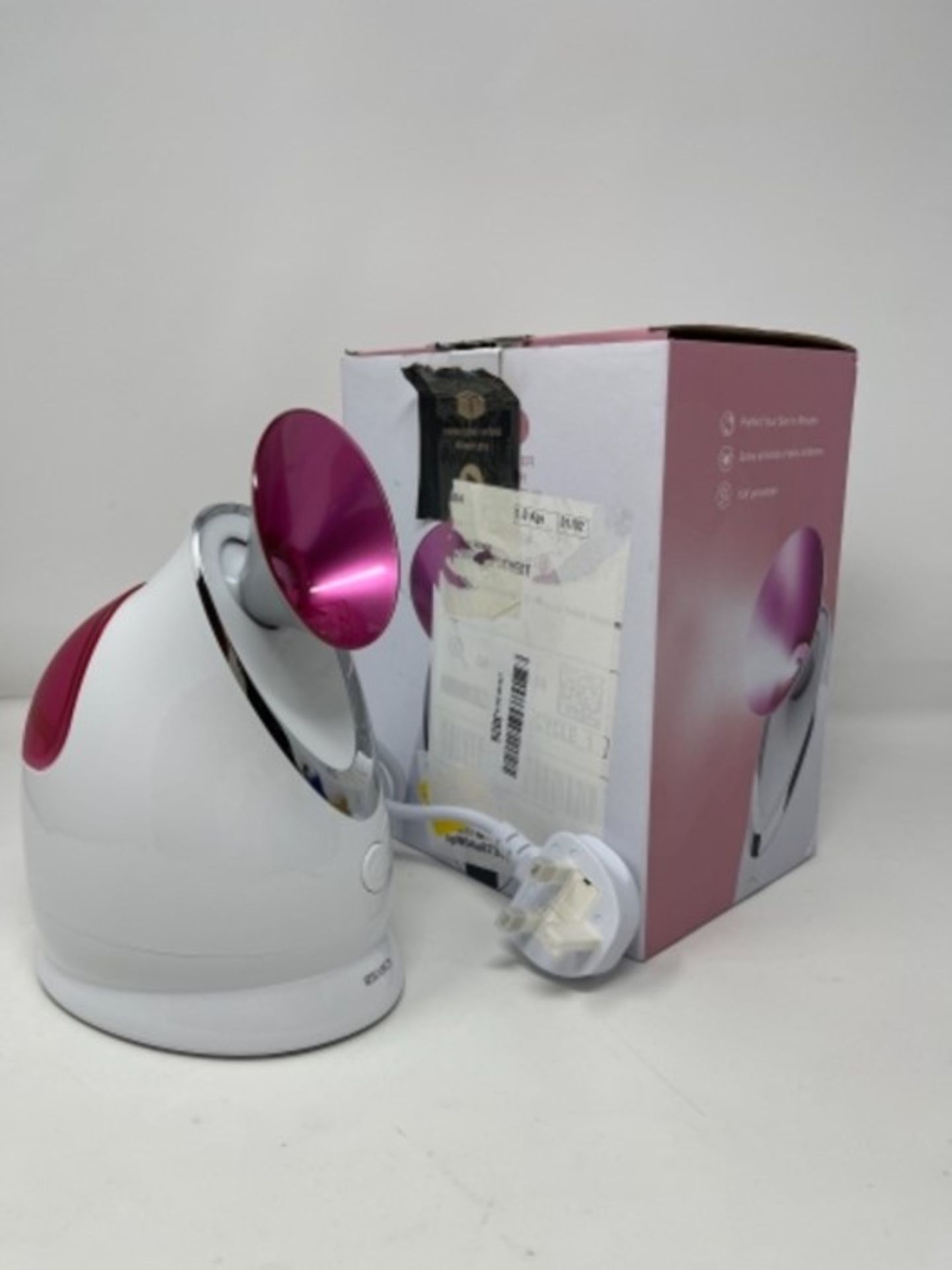 EZBASICS Nano Ionic Facial Steamer, Unclogs Pores, Warm Mist Humidifier Atomizer, Saun - Image 2 of 2