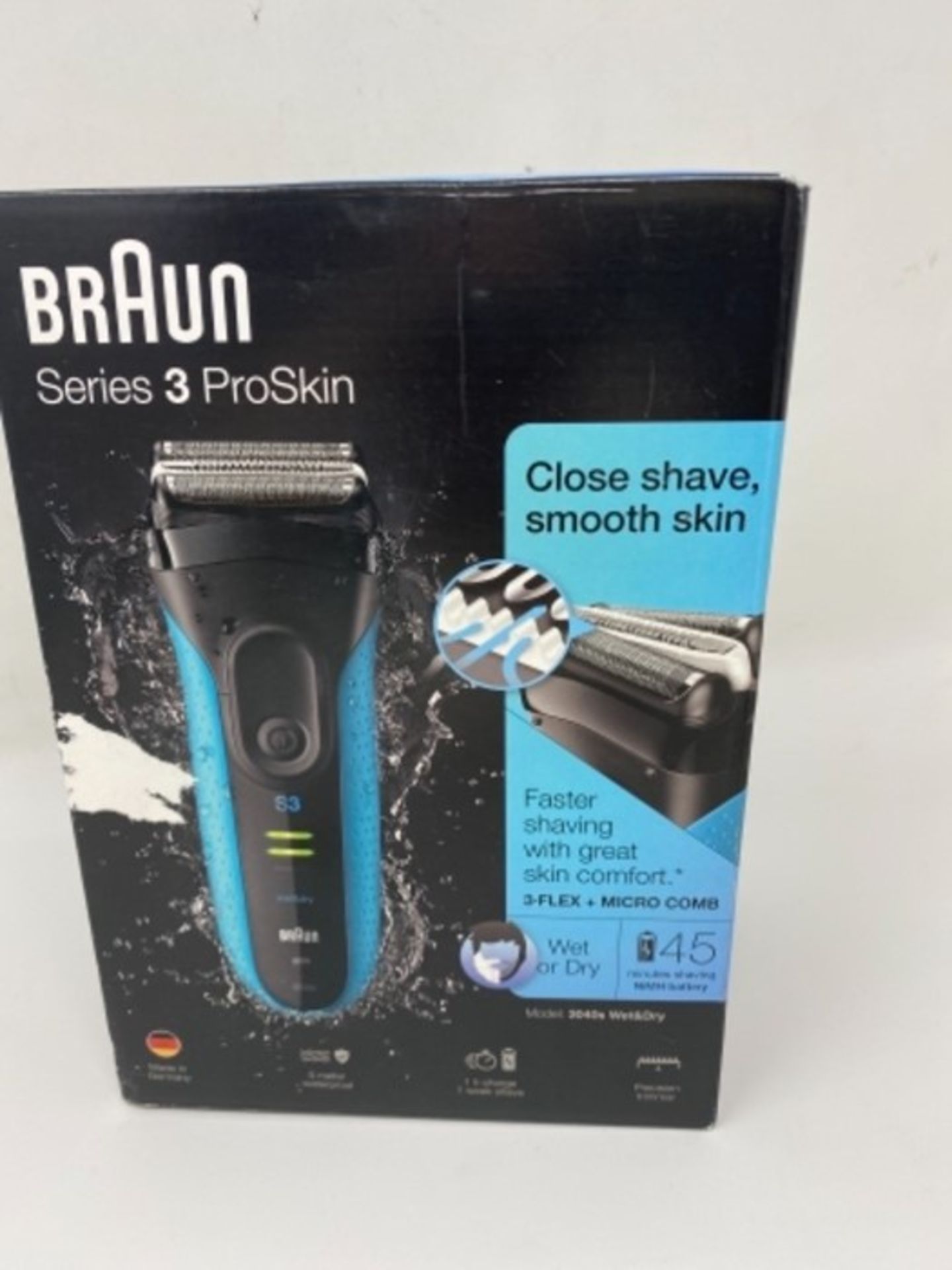 Braun Series 3 ProSkin 3040s Electric Shaver, Wet and Dry Electric Razor for Men with - Image 3 of 3