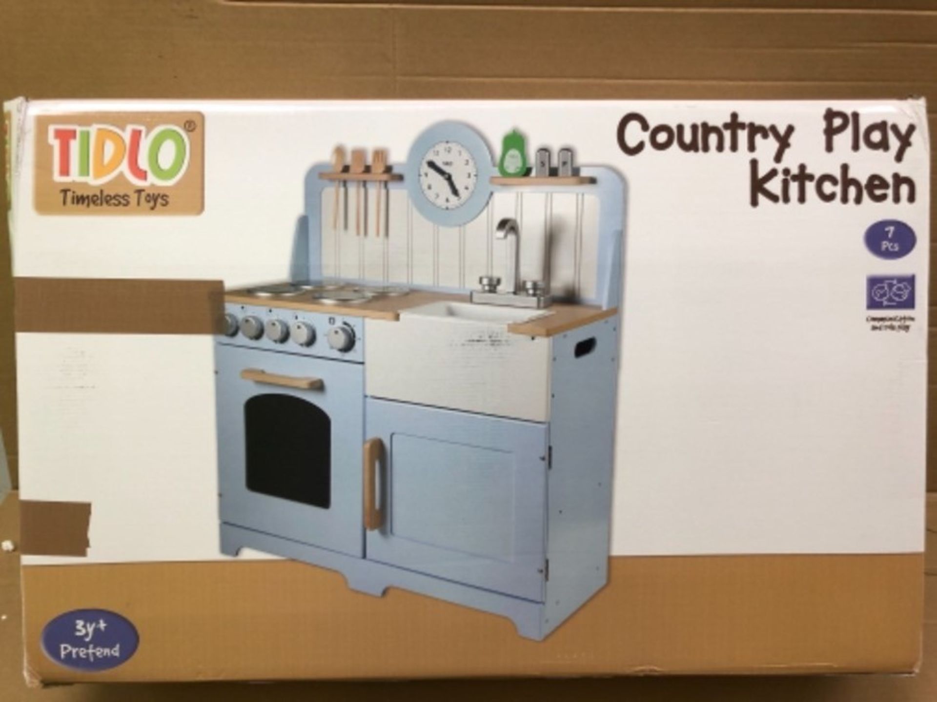 RRP £129.00 Tidlo Wooden Country Play Kitchen - Image 2 of 3