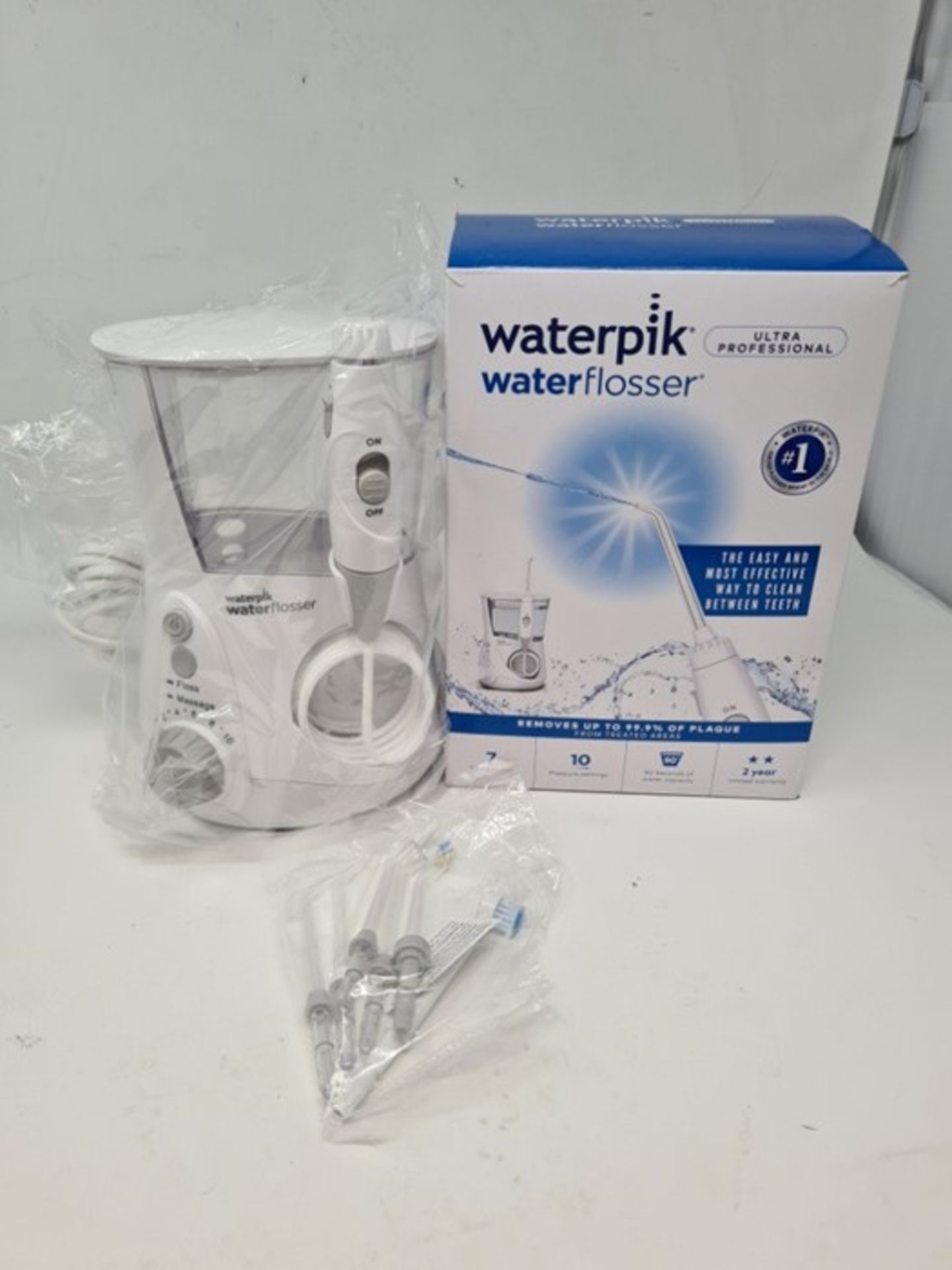 RRP £66.00 Waterpik WP-660UK Ultra Professional Water Flosser, White Edition (UK 2-Pin Bathroom P - Image 2 of 2