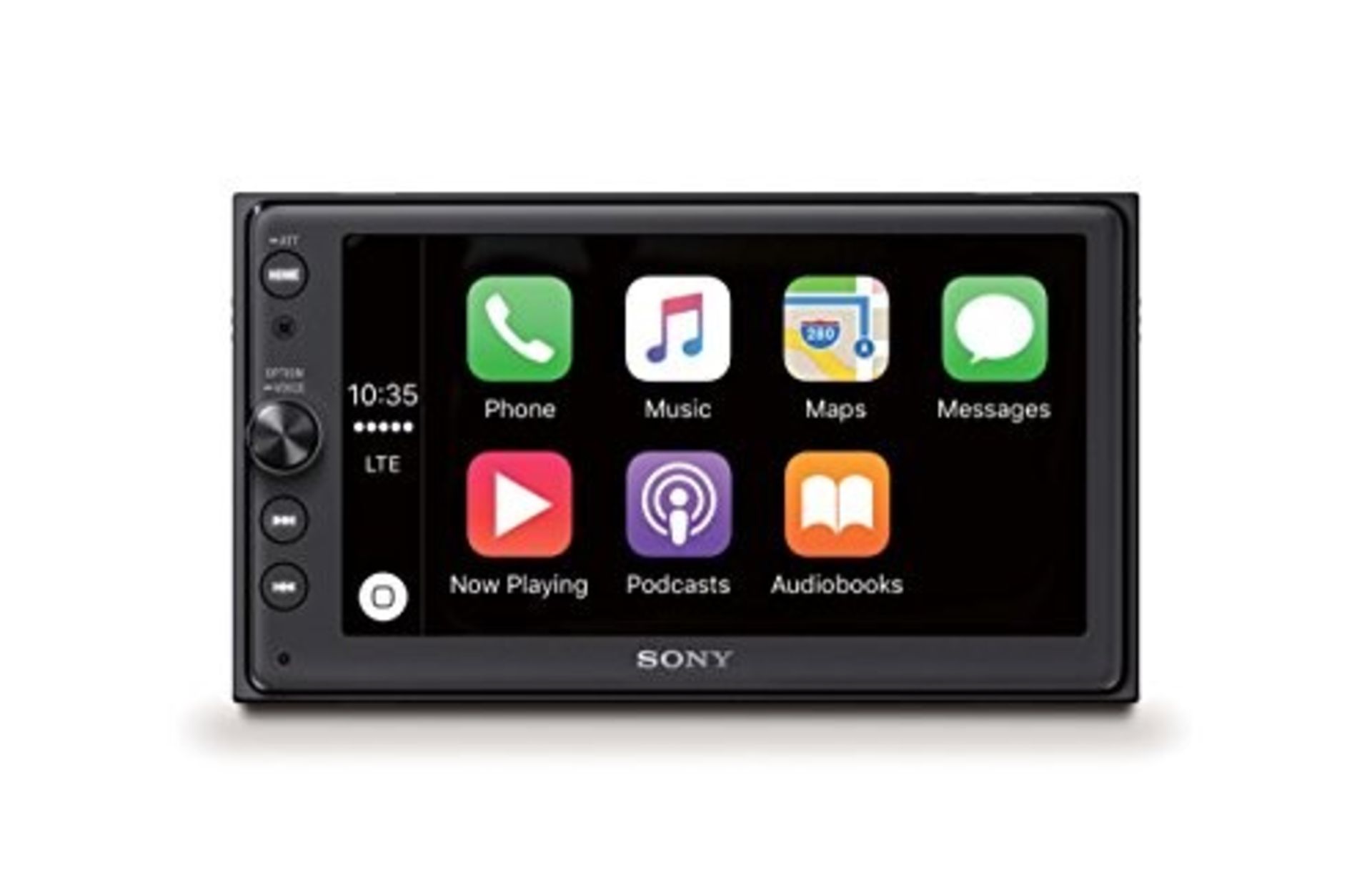 RRP £349.00 Sony XAV-AX100 6.4 inch Media Receiver with Bluetooth, CarPlay and Android Auto, 4 x 5