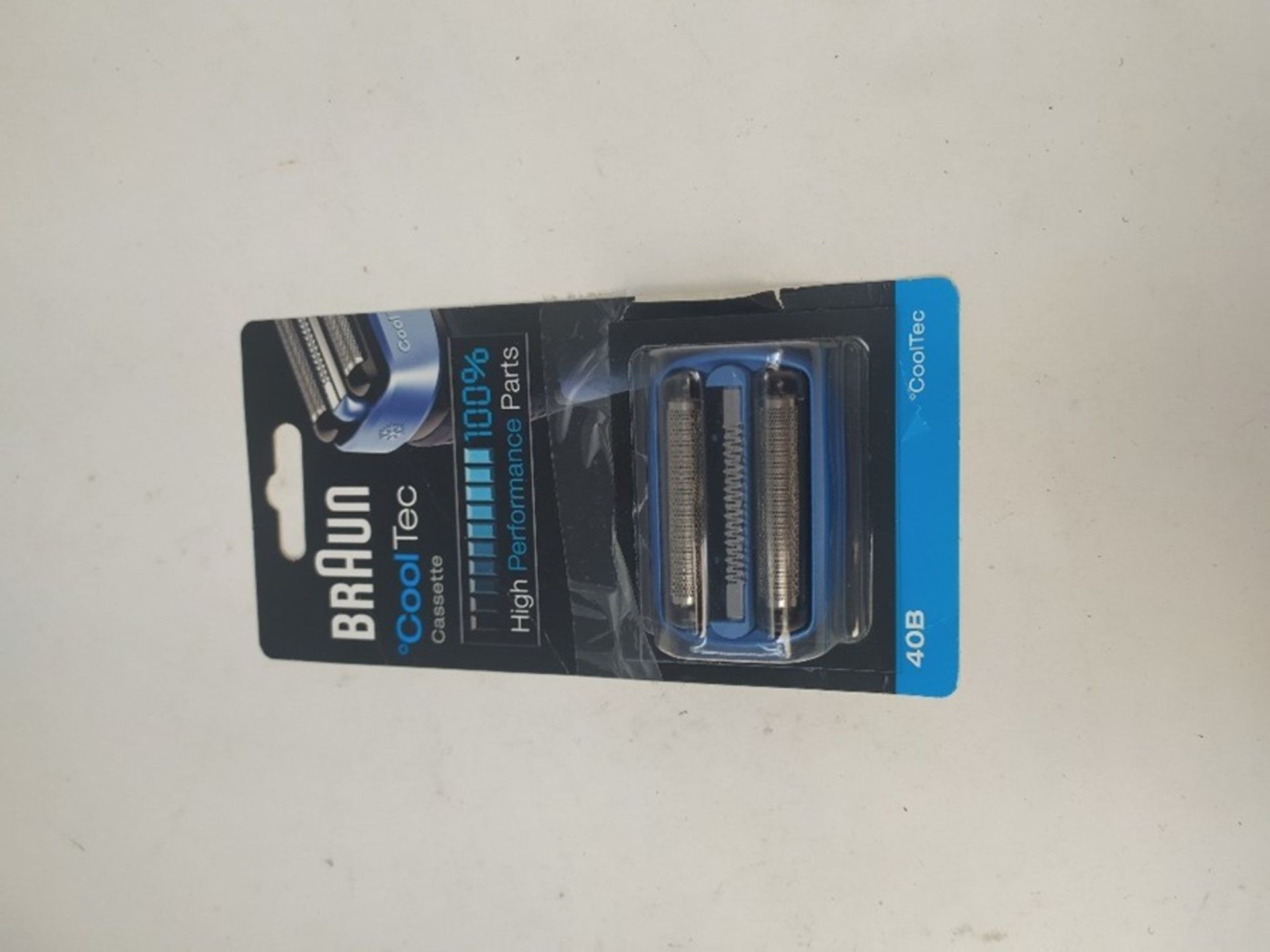 Braun Shaver Replacement Part 40B Blue, Compatible with Cooltec Shavers - Image 2 of 2