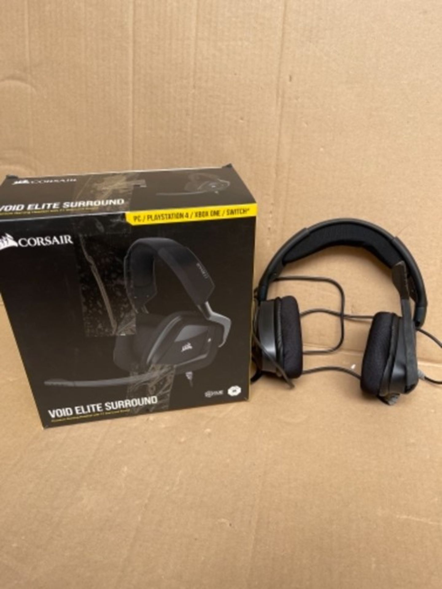 RRP £63.00 Corsair VOID ELITE Surround Gaming Headset (7.1 Surround Sound, Optimised Omnidirectio - Image 2 of 2