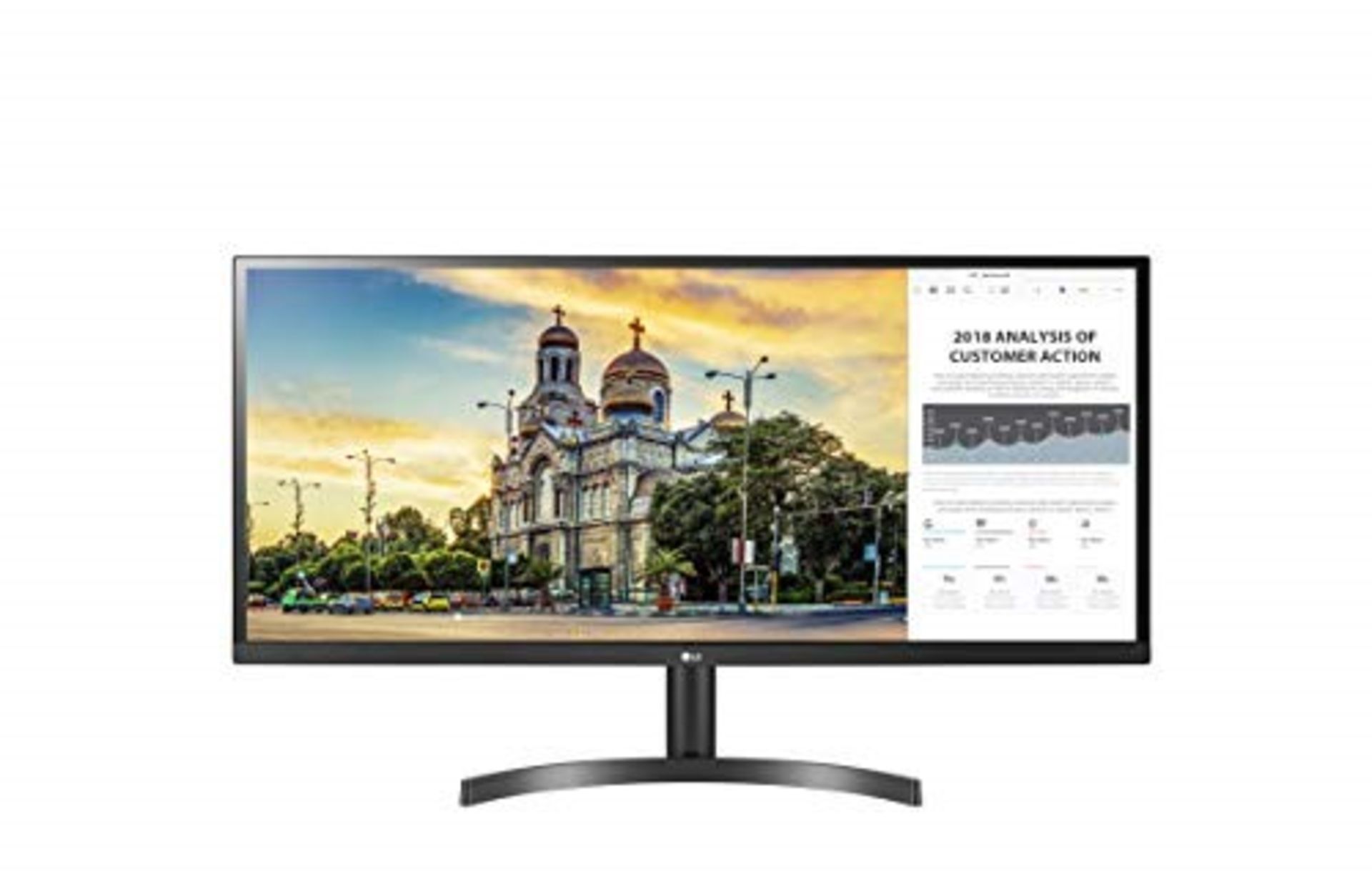 RRP £303.00 LG Ultrawide 34WL50S-B 34-Inch IPS Monitor (2560 x 1080, 2x HDMI, 250 CD/M2, 5MS, AMD