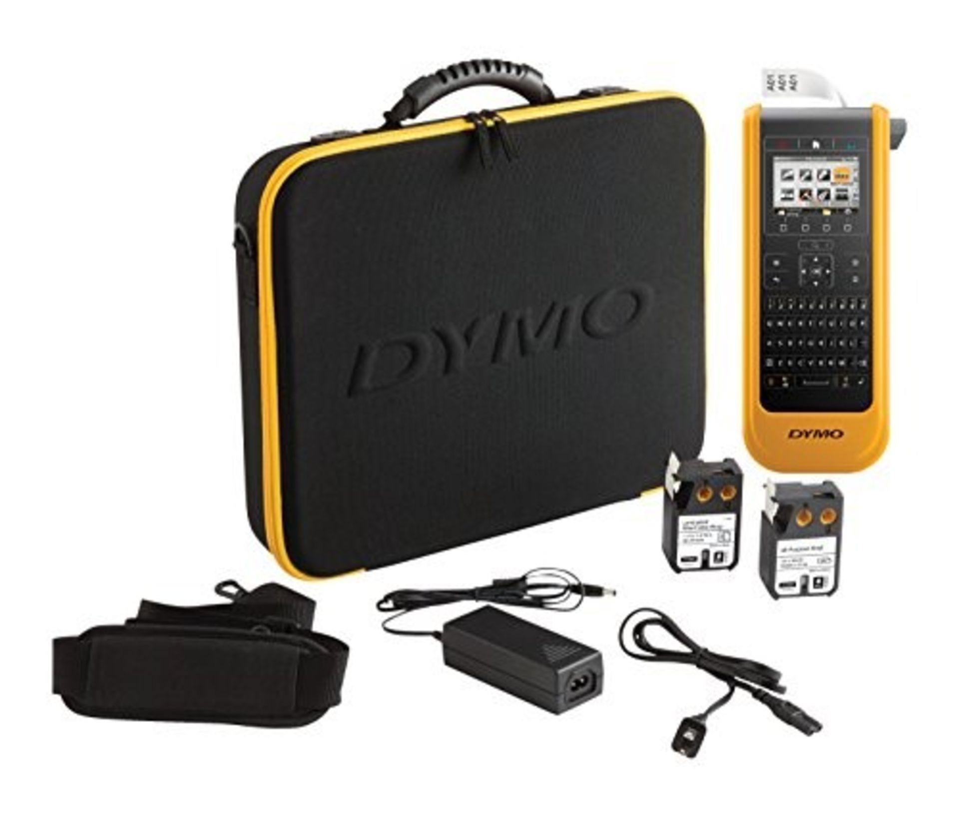 RRP £260.00 Dymo XTL 300 Kit Label Maker QWERTY Keyboard (UK/IRE Version) with Carry case and 2 Ta
