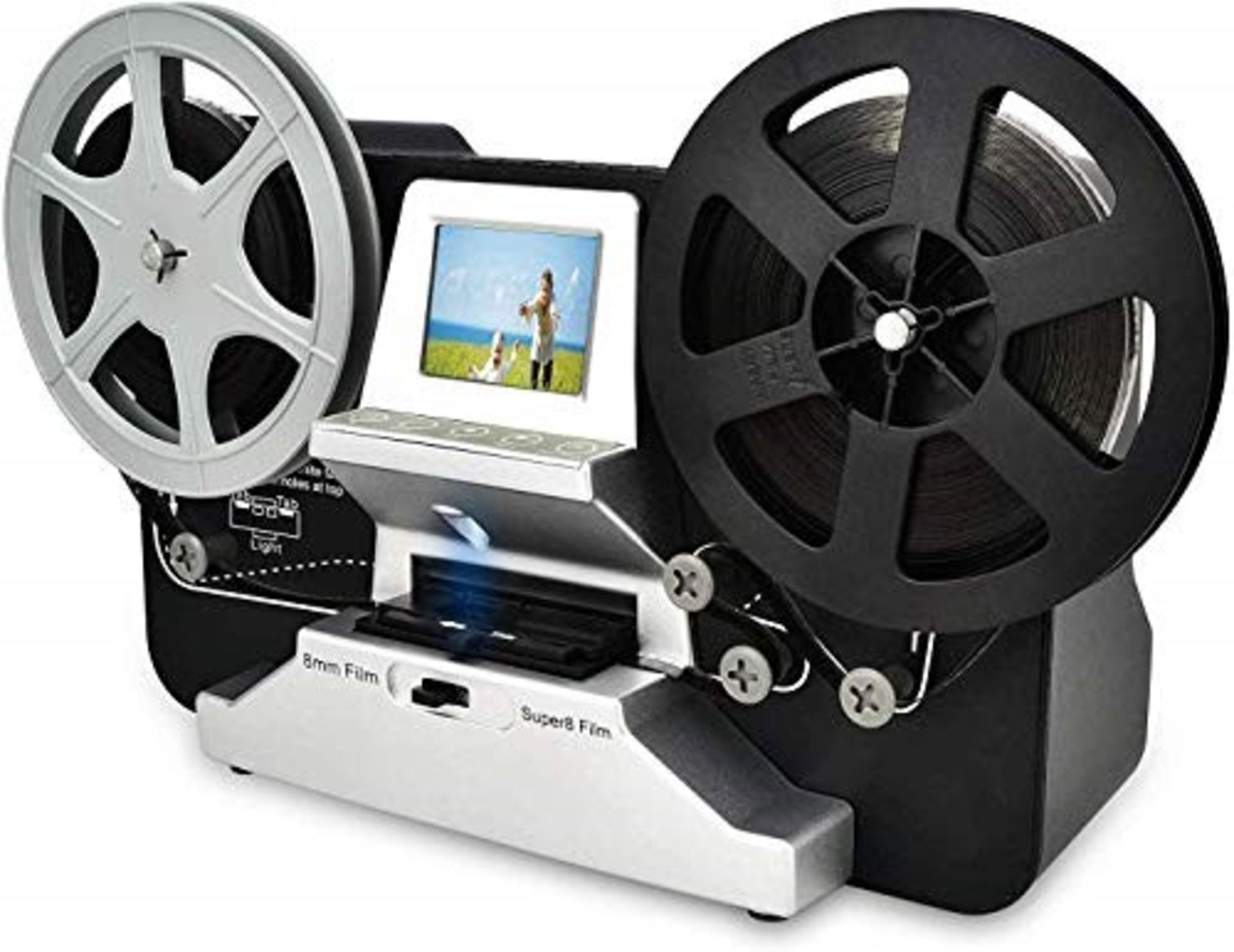 RRP £337.00 8mm & Super 8 Reels to Digital MovieMaker Film Scanner, Pro Film Digitizer Machine wit