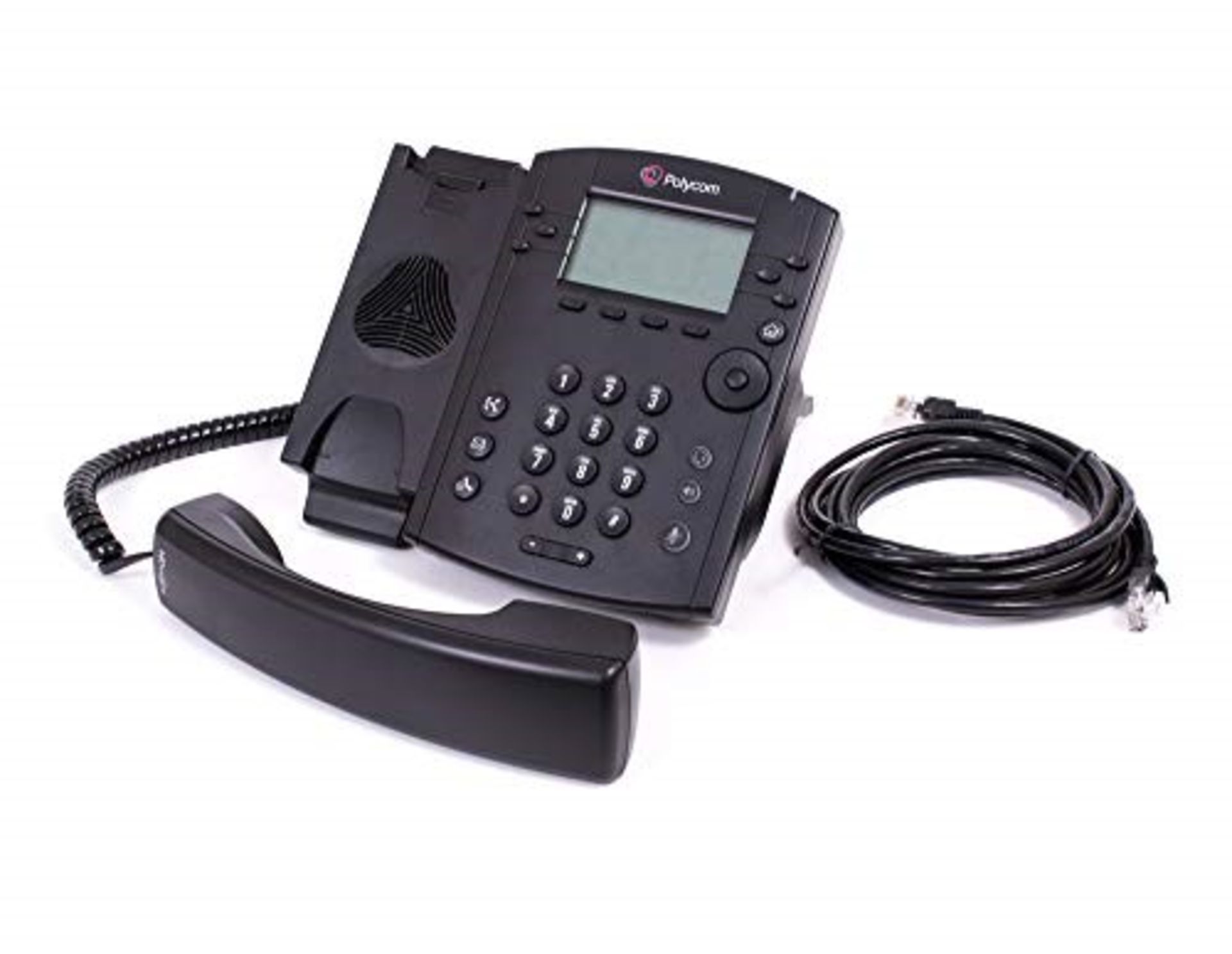 Polycom 2200-46135-025 VoIP VVX300 Desk Phone - Black(Renewed)