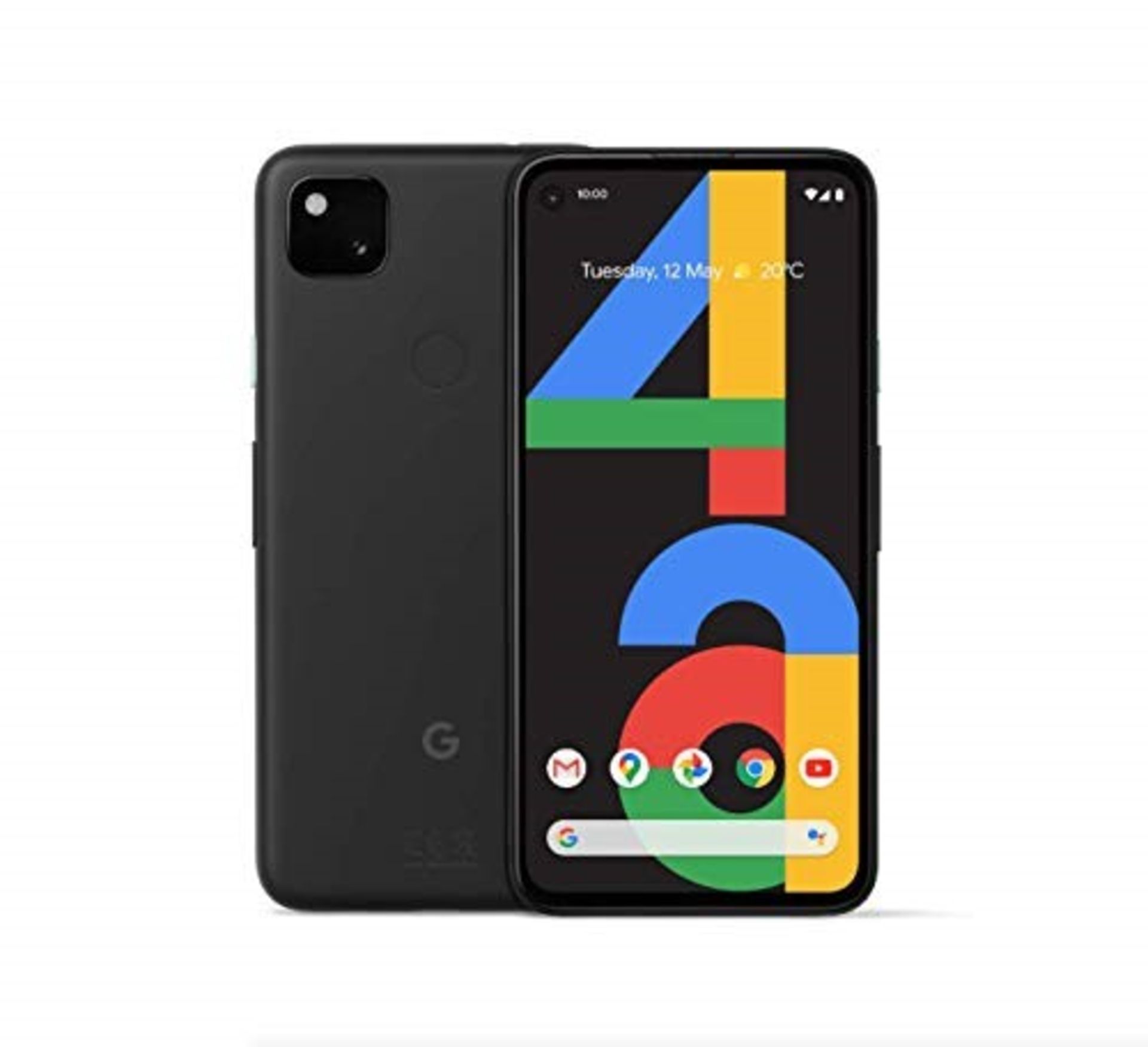 RRP £349.00 Google Pixel 4a Android Mobile Phone- Black, 128GB, 24 hour battery, Nightsight, SIM F