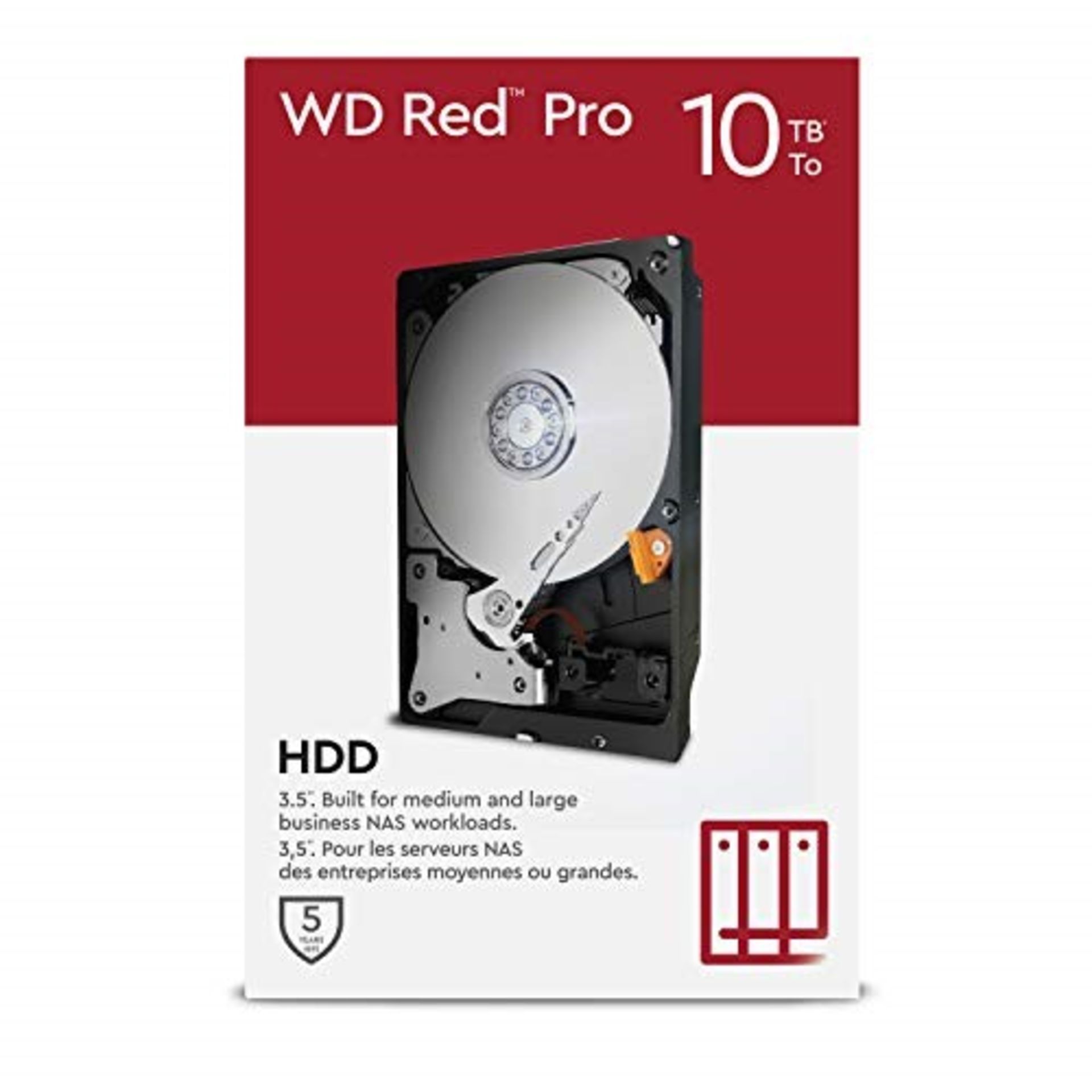 RRP £331.00 WD Red Pro 10TB NAS 3.5" Internal Hard Drive - 7200 RPM Class, SATA 6 Gb/s, CMR, 256MB