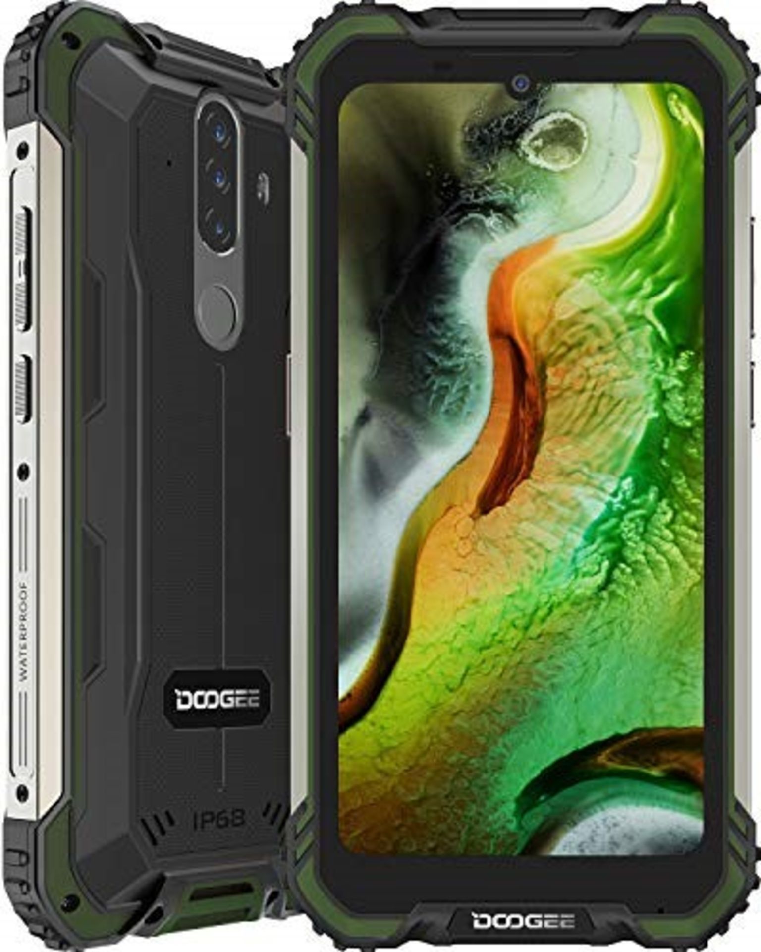 RRP £168.00 Rugged Smartphone, DOOGEE S58 Pro (2020) Android 10, 6GB+ 64GB, 16MP + 16MP Triple Cam