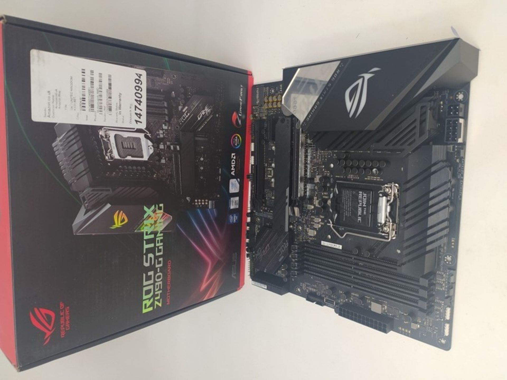 RRP £203.00 ASUS ROG Strix Z490-G Gaming Intel Z490 LGA 1200 micro ATX motherboard (14 Power Stage - Image 2 of 2