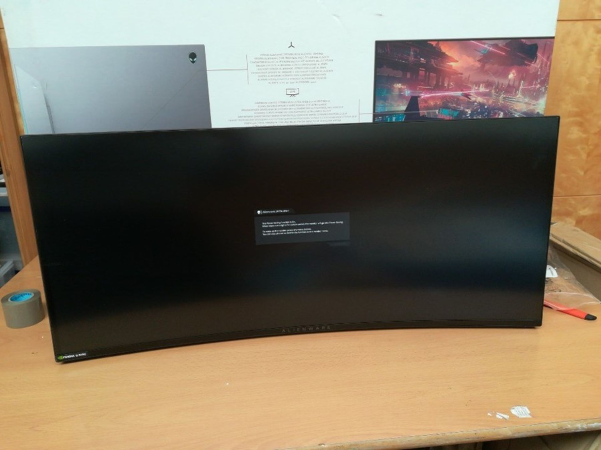 RRP £1089.00 Alienware AW3418DW 34 Inch WQHD (3440 x 1440) 21:9 Gaming Monitor, 1900R Curved Screen - Image 2 of 3