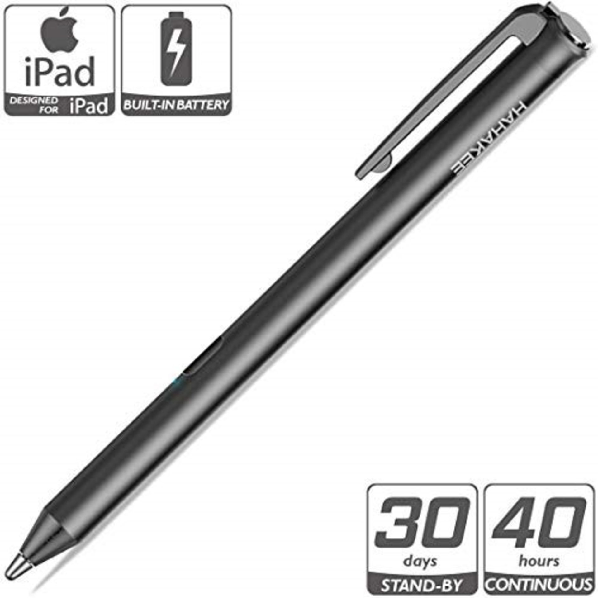 HAHAKEE Stylus Pen Compatible for iPad Pro/Air/mini Series, 40hrs Working&30days Sta