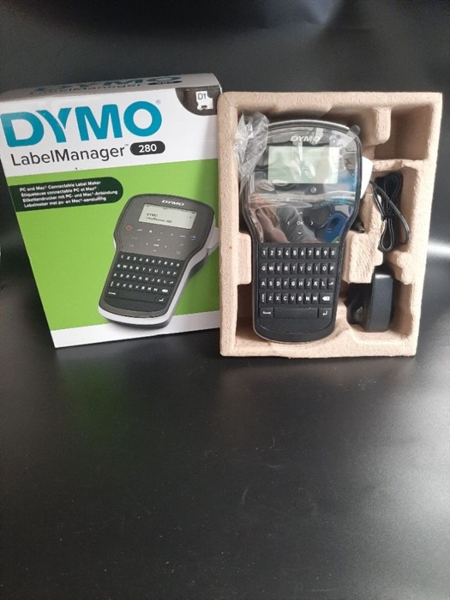 RRP £52.00 Dymo LabelManager 280 Rechargeable Handheld Label Maker with QWERTY Keyboard - Image 2 of 2