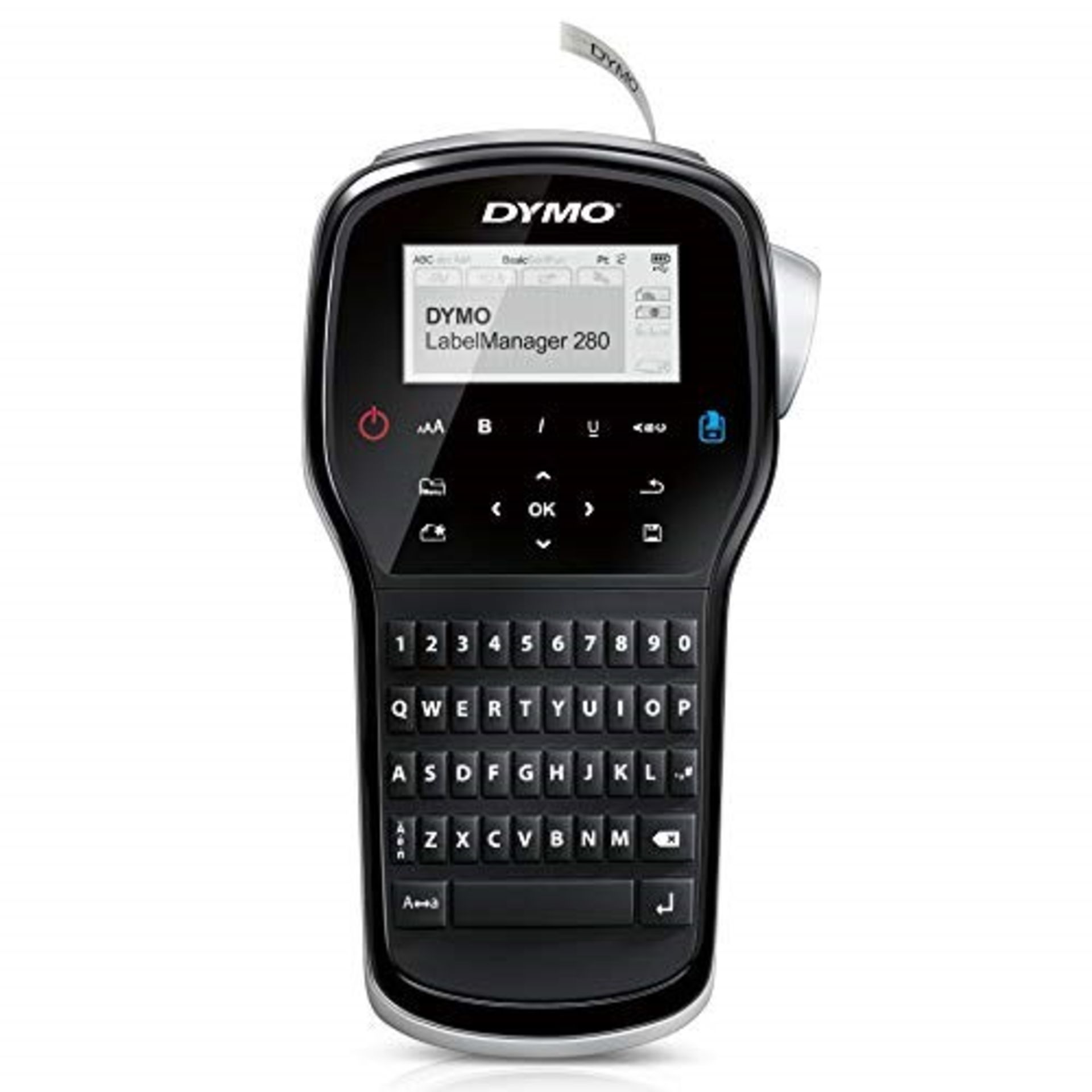 RRP £52.00 Dymo LabelManager 280 Rechargeable Handheld Label Maker with QWERTY Keyboard