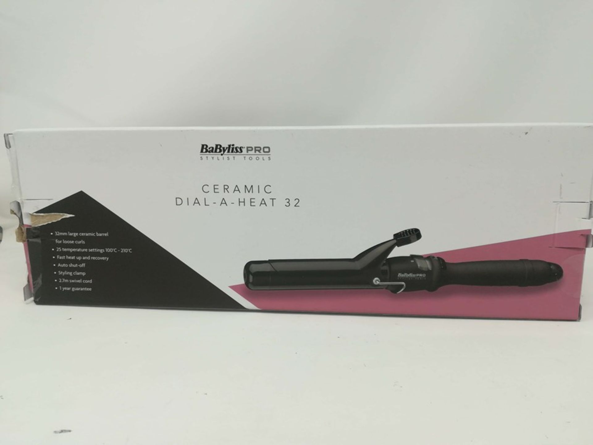 Babyliss 32mm Pro Ceramic Dial a Heat Curling Wand - Image 2 of 2
