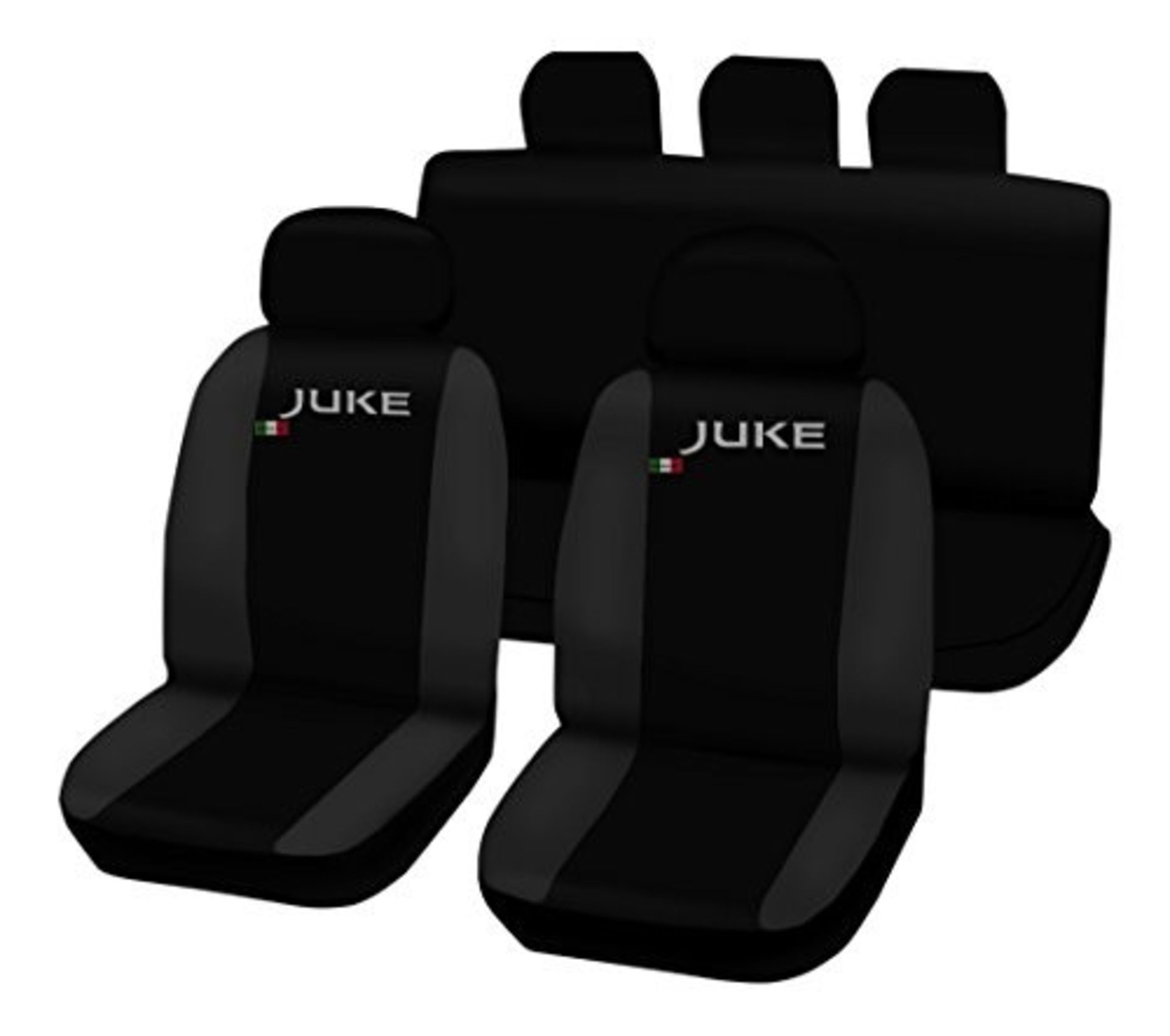 RRP £55.00 Lupex Shop Juke No GS Seat Covers Two-Tone, Black/Dark Grey
