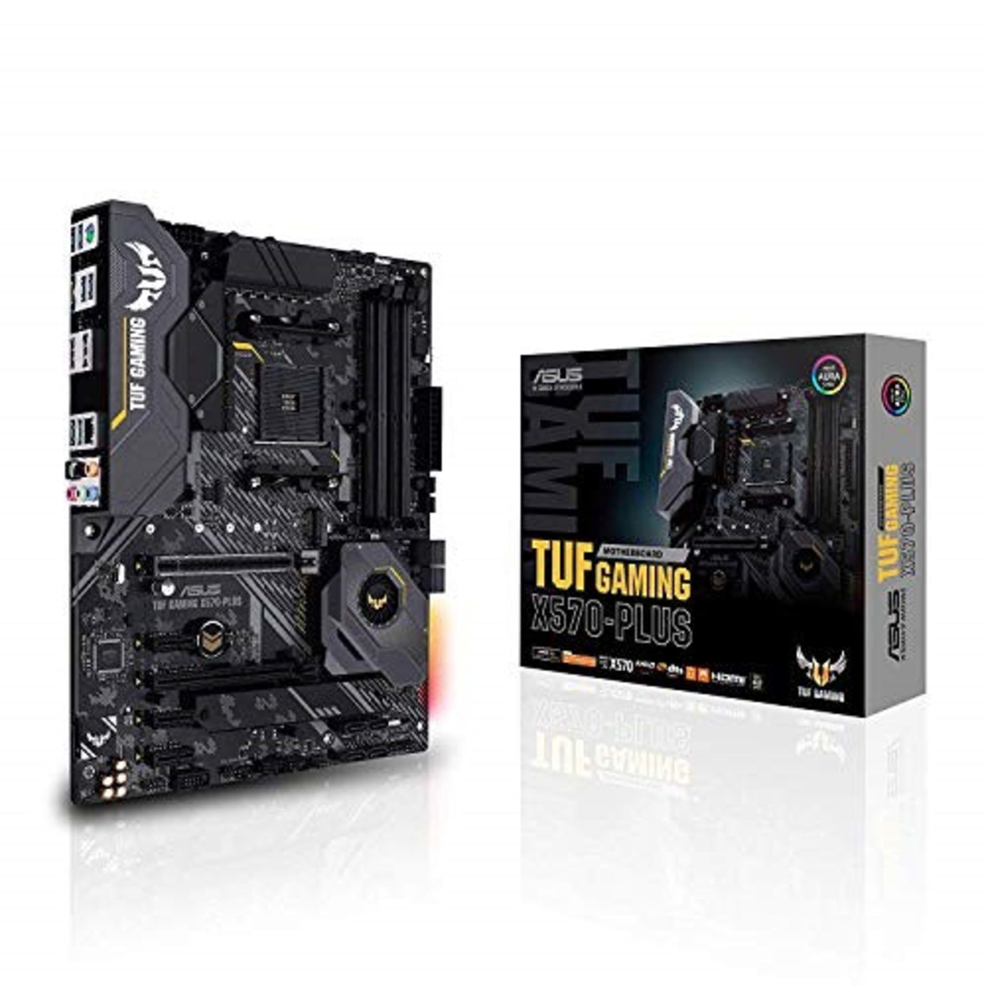 RRP £190.00 ASUS TUF Gaming X570-Plus ATX Motherboard, AMD Socket AM4, Ryzen 3000, 12+2 Dr. MOS, P