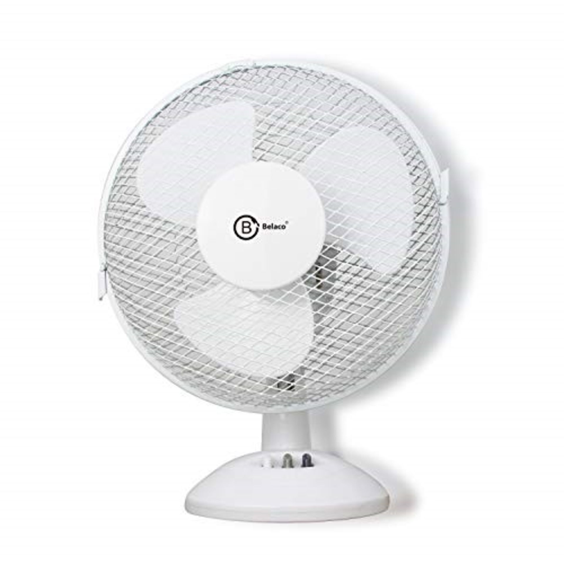 Belaco 9inch Table Fan Desk Fan with 2 Speed Oscillating cooling fan Stand Fan Low Noi