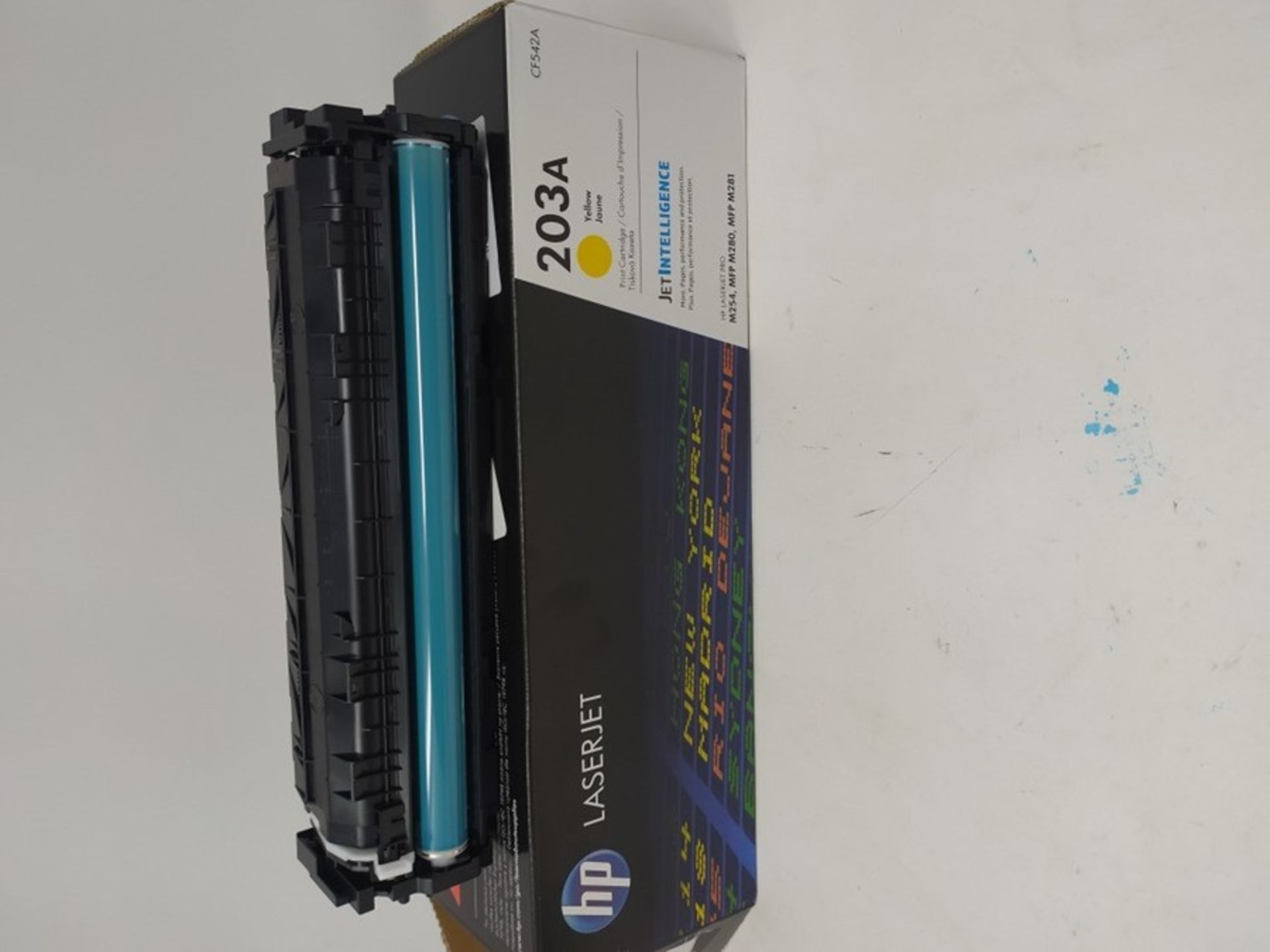 RRP £65.00 HP CF542A 203A Original LaserJet Toner Cartridge, Yellow, Single Pack - Image 2 of 2