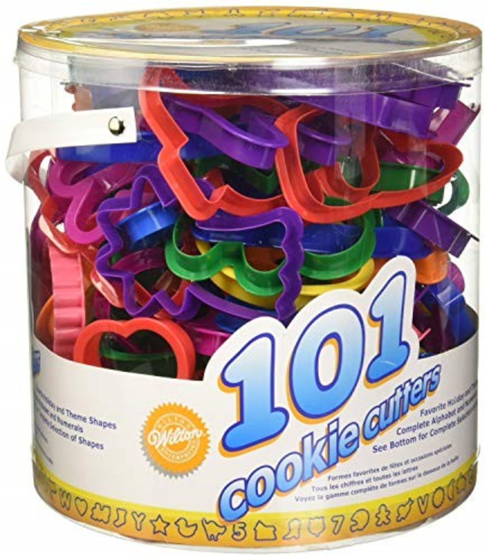 Wilton Biscuit/Cookie Cutters Set, 101 Piece Alphabet, Numbers and Seasonal Cutters