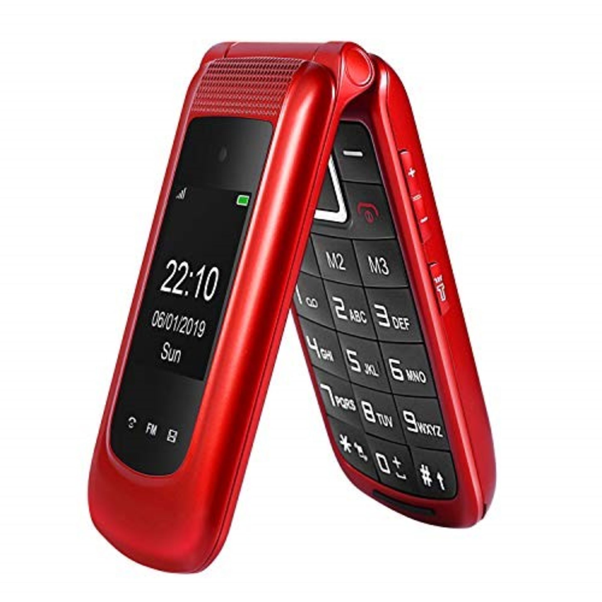 Big Button Mobile Phone for Elderly Sim Free Flip Phone Unlocked Basic Mobile Phone wi
