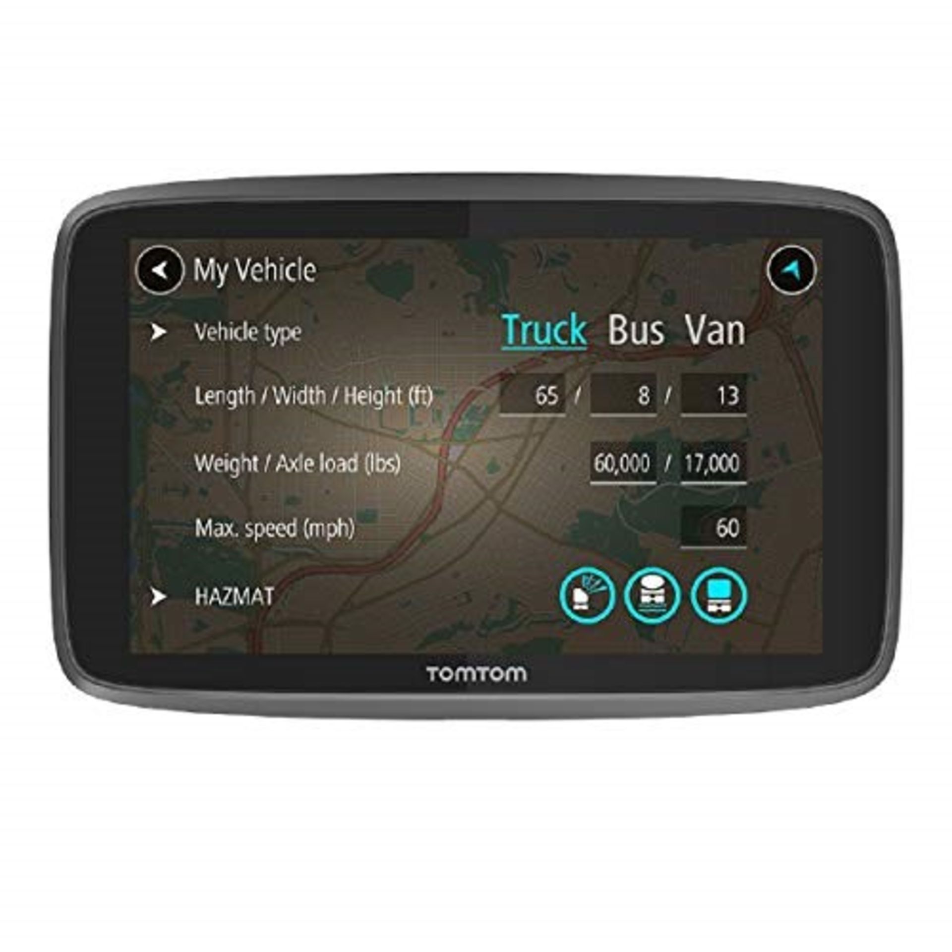 RRP £386.00 TomTom Truck Sat Nav GO Professional 6250 with European Maps and Traffic Services (Via
