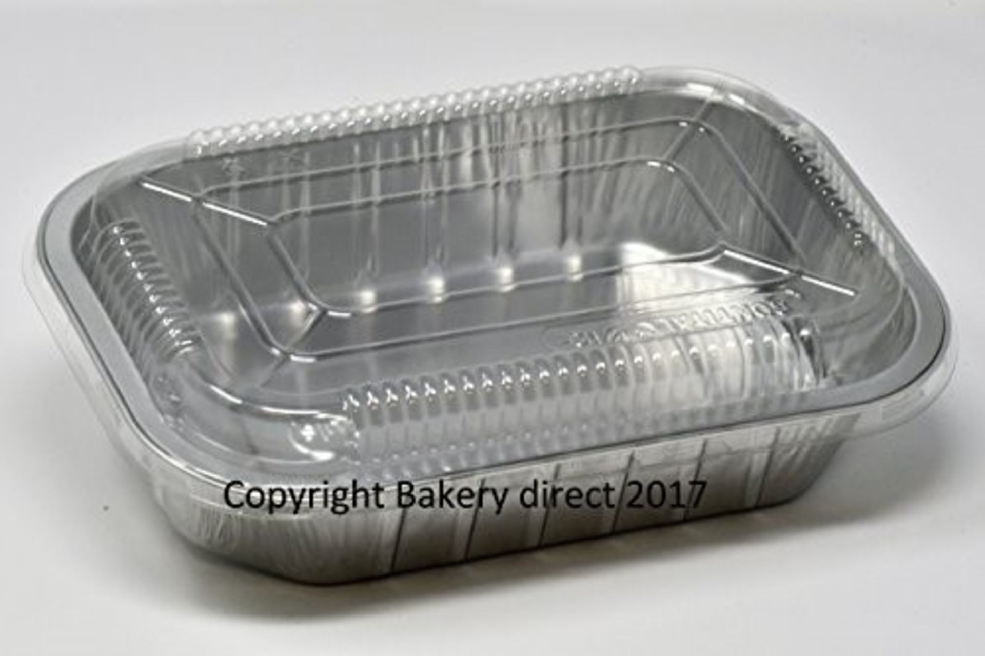 Bakery direct-25 Aluminium- Foil- Strong Disposable Baking Tray Loaf Dish Complete wit