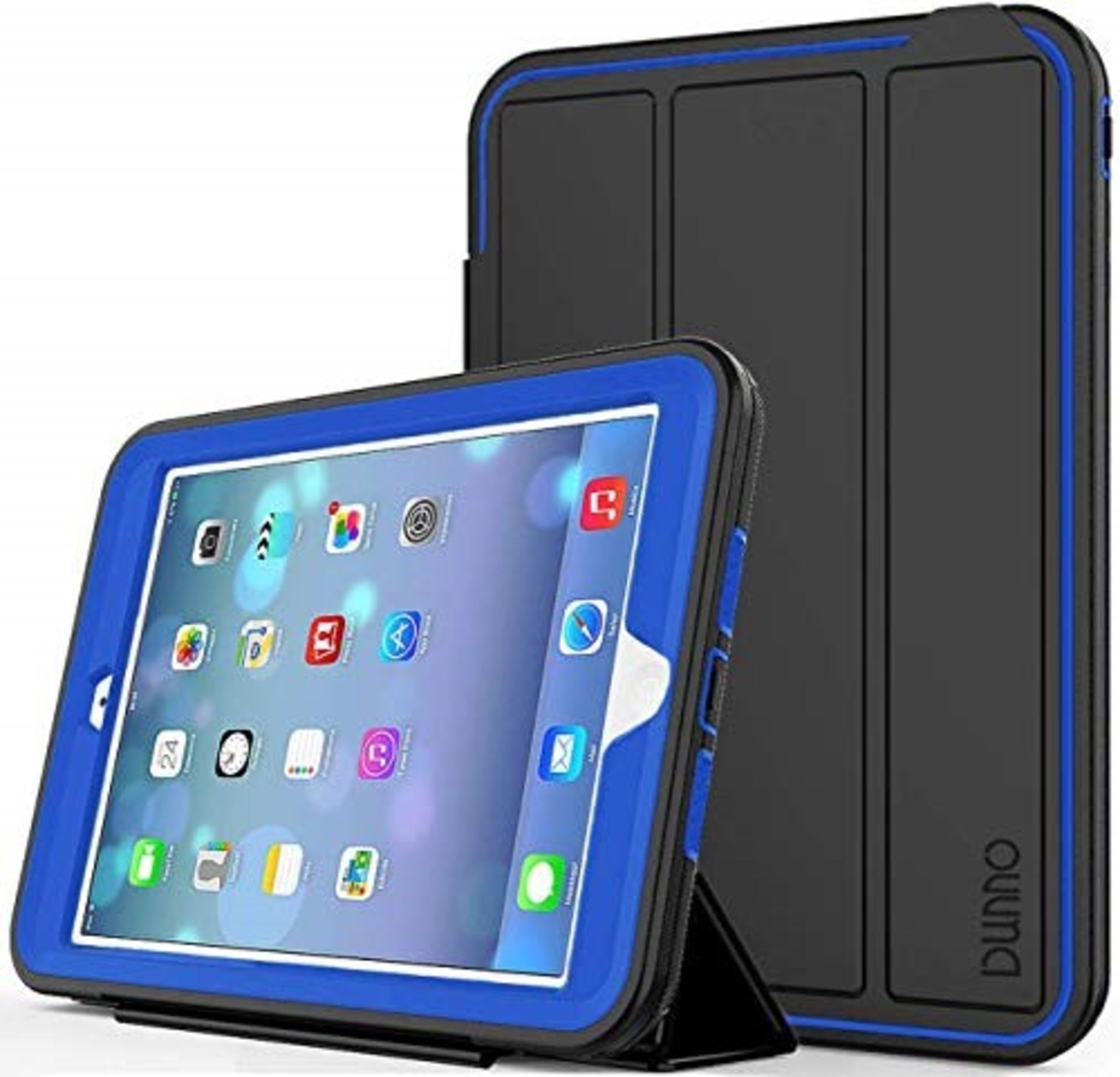 DUNNO iPad mini case - Three Layer Heavy Duty Full Body Protective Stand Cover Case fo