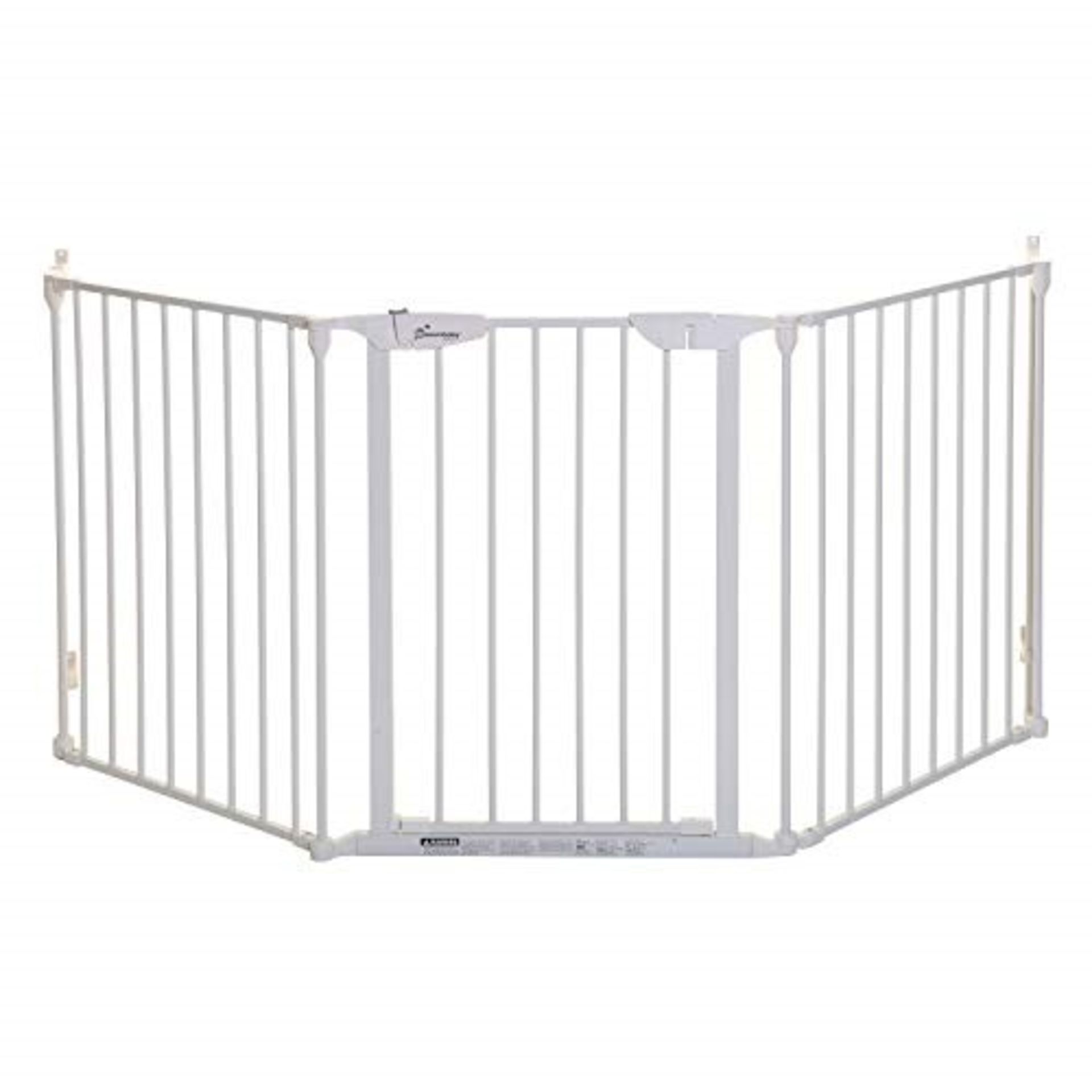 Dreambaby Newport 3 Panel Safety Adapta-Gate (Fits 85.5- 200cm), White
