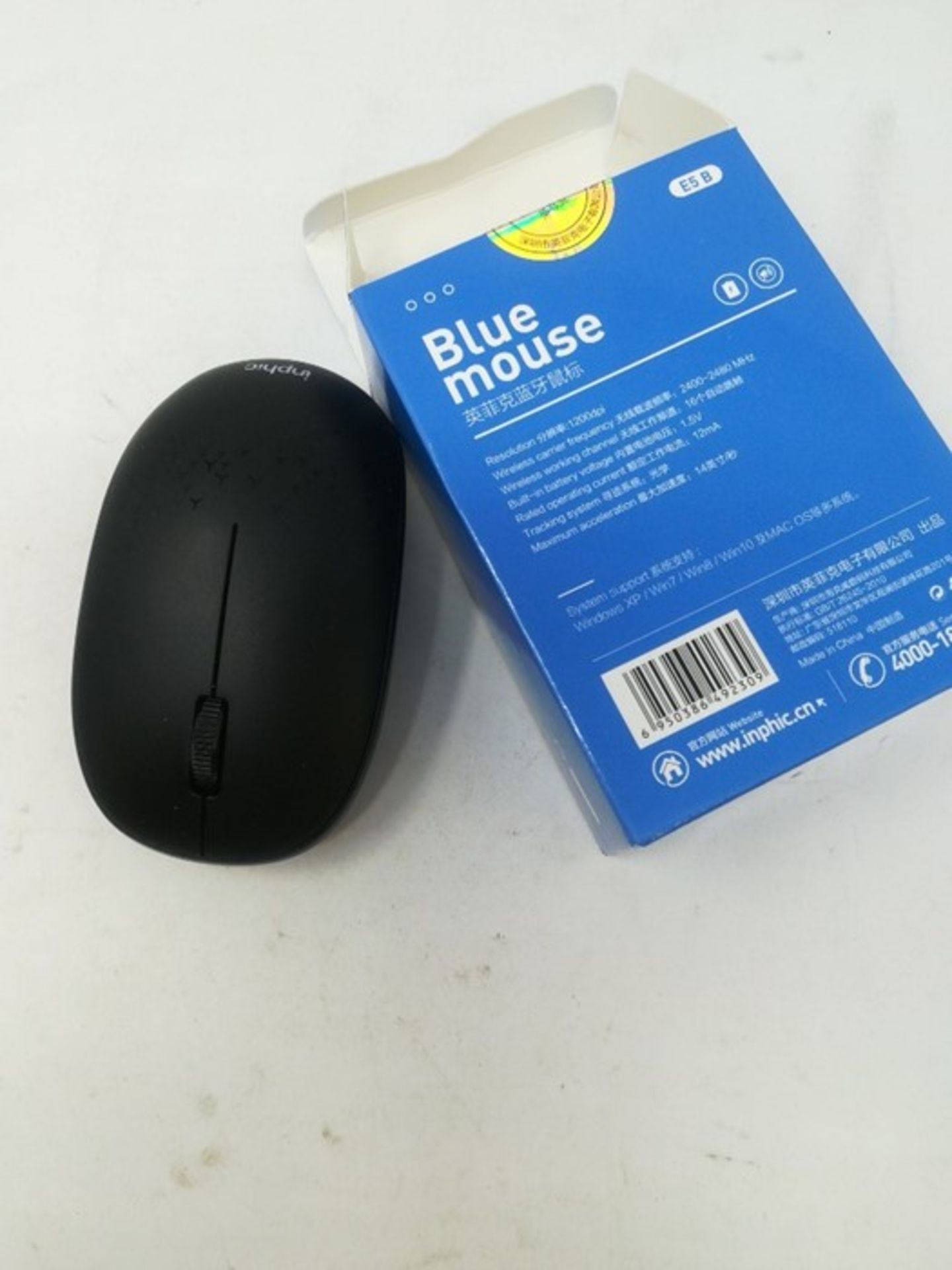 INPHIC Bluetooth Mouse, Mini Silent-Click Bluetooth 5.0/3.0 Wireless Mouse, Compatible - Image 2 of 2