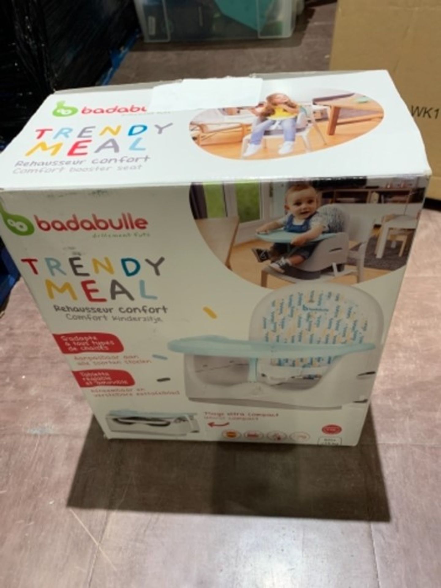 Badabulle Folding Height-Adjustable Baby Trendy Feeding Booster Seat and Chair - Image 2 of 3
