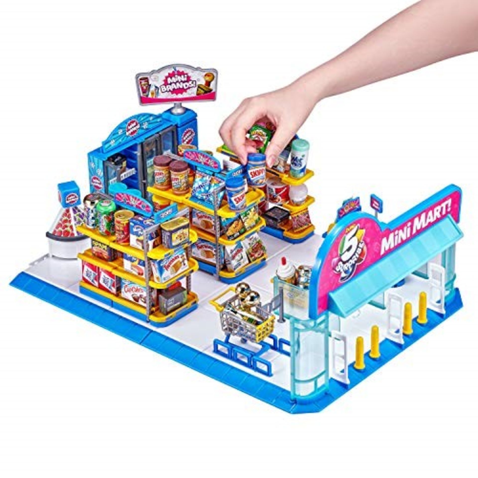 ZURU 5 SURPRISE 7798 Electronic Mart with 4 Mystery Playset-Brown Box Packaging-Mini B