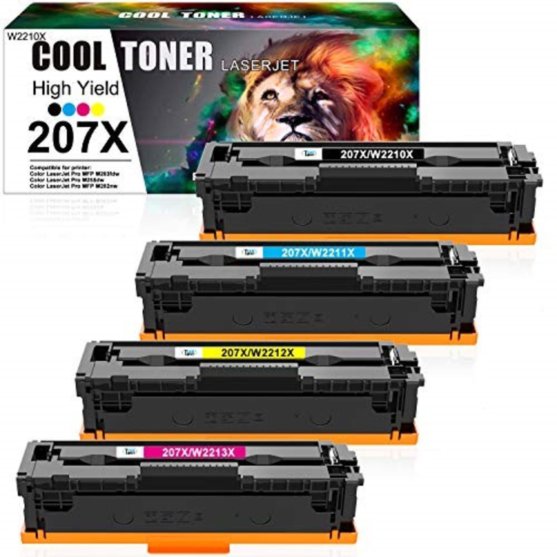RRP £137.00 Cool Toner Compatible 207X Toner Cartridge Replacement for HP 207X 207A W2210X W2210A