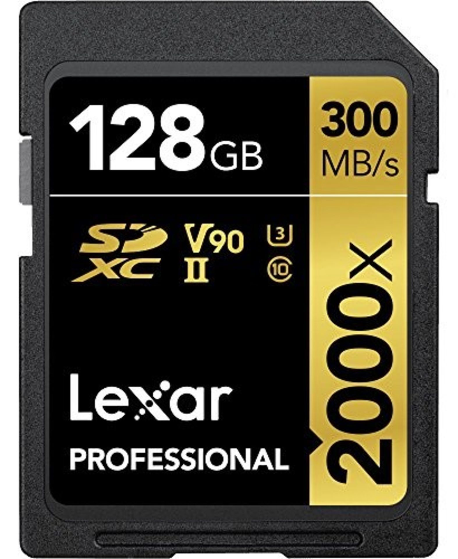 RRP £168.00 Lexar Professional 2000x 128 GB SDXC UHS-II Card w/o Reader, Up To 300MB/s Read (LSD20